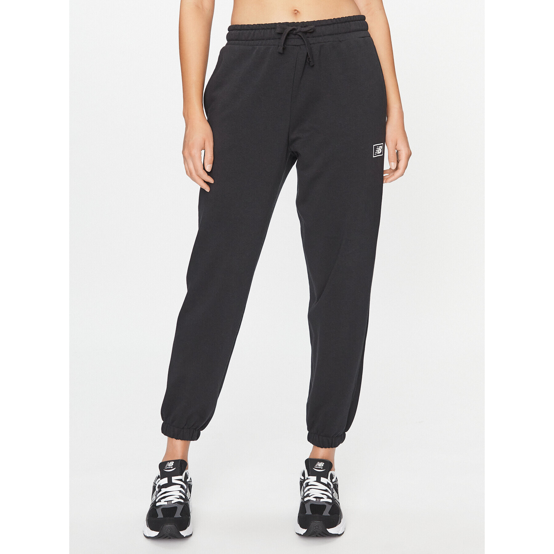 New Balance Pantaloni trening Essentials French Terry Pant WP33508 Negru Regular Fit - Pled.ro