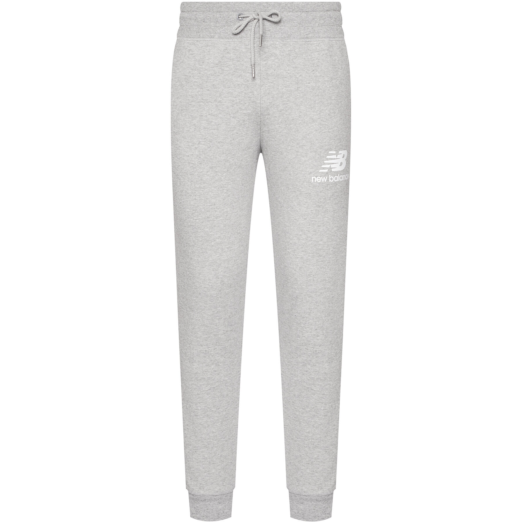 New Balance Pantaloni trening Essentials Stacked Logo MP03558 Gri Athletic Fit - Pled.ro