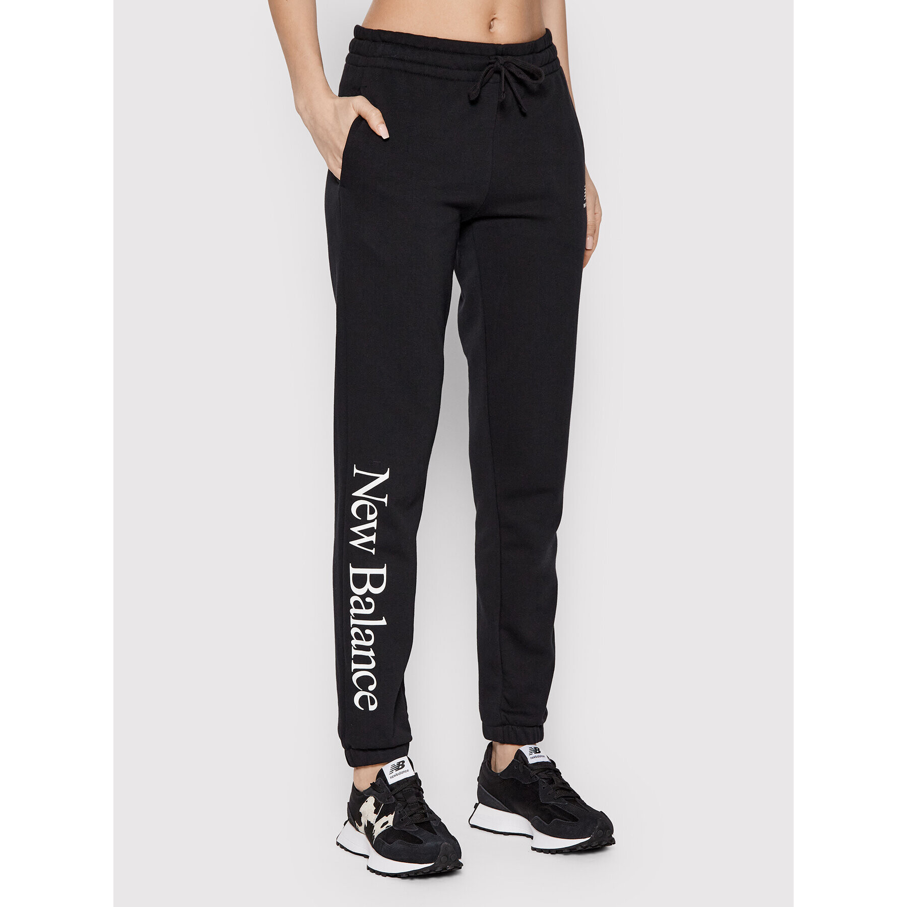 New Balance Pantaloni trening WP21508 Negru Athletic Fit - Pled.ro