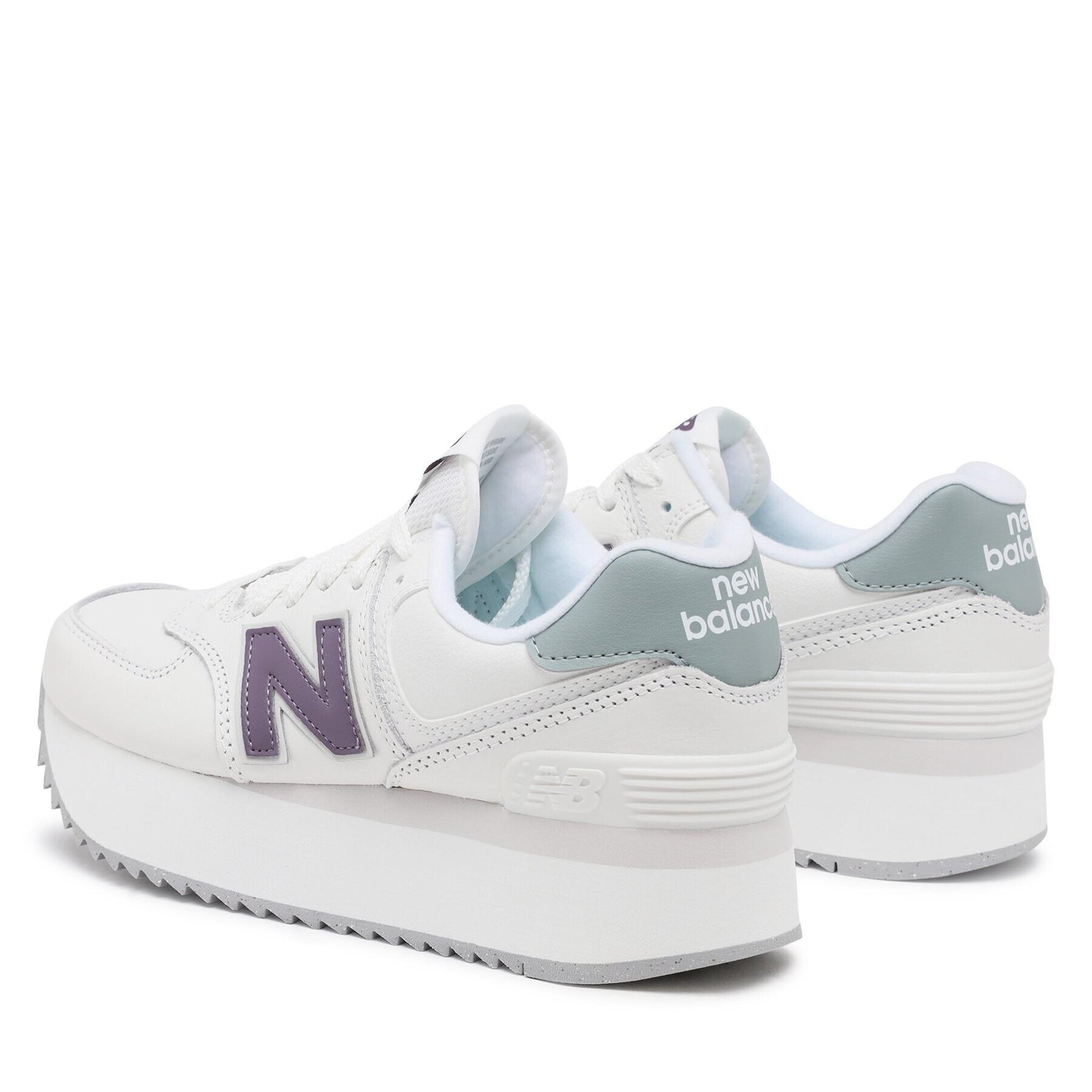 New Balance Sneakers WL574ZFG Alb - Pled.ro