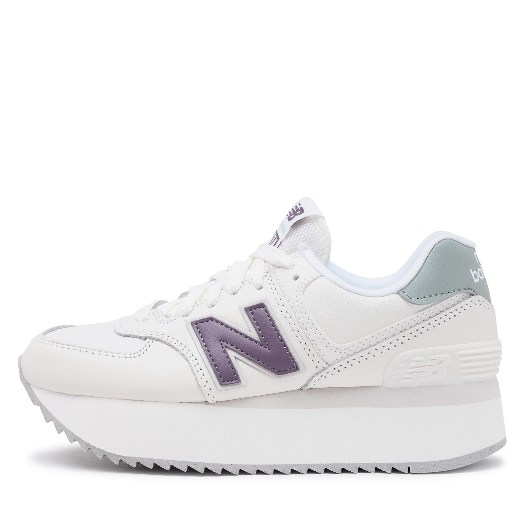 New Balance Sneakers WL574ZFG Alb - Pled.ro