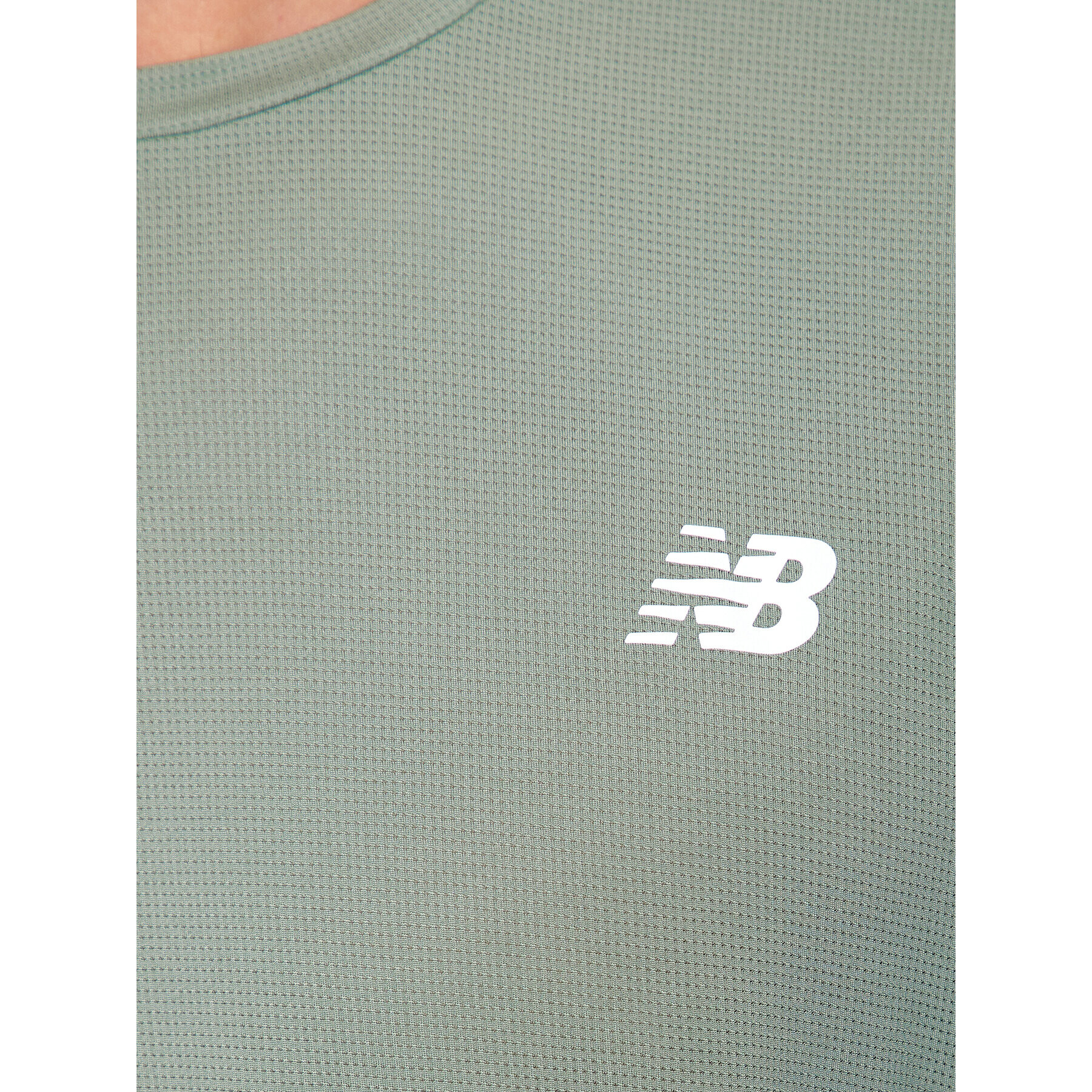 New Balance Tricou Accelerate Short Sleeve MT23222 Verde Regular Fit - Pled.ro