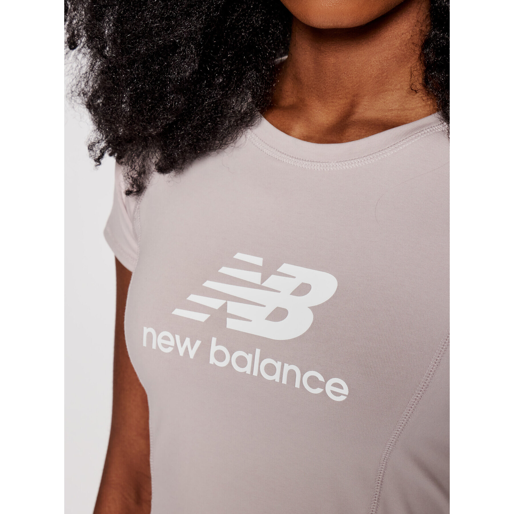 New Balance Tricou Athletics Podium WT03503 Roz Fitted Fit - Pled.ro