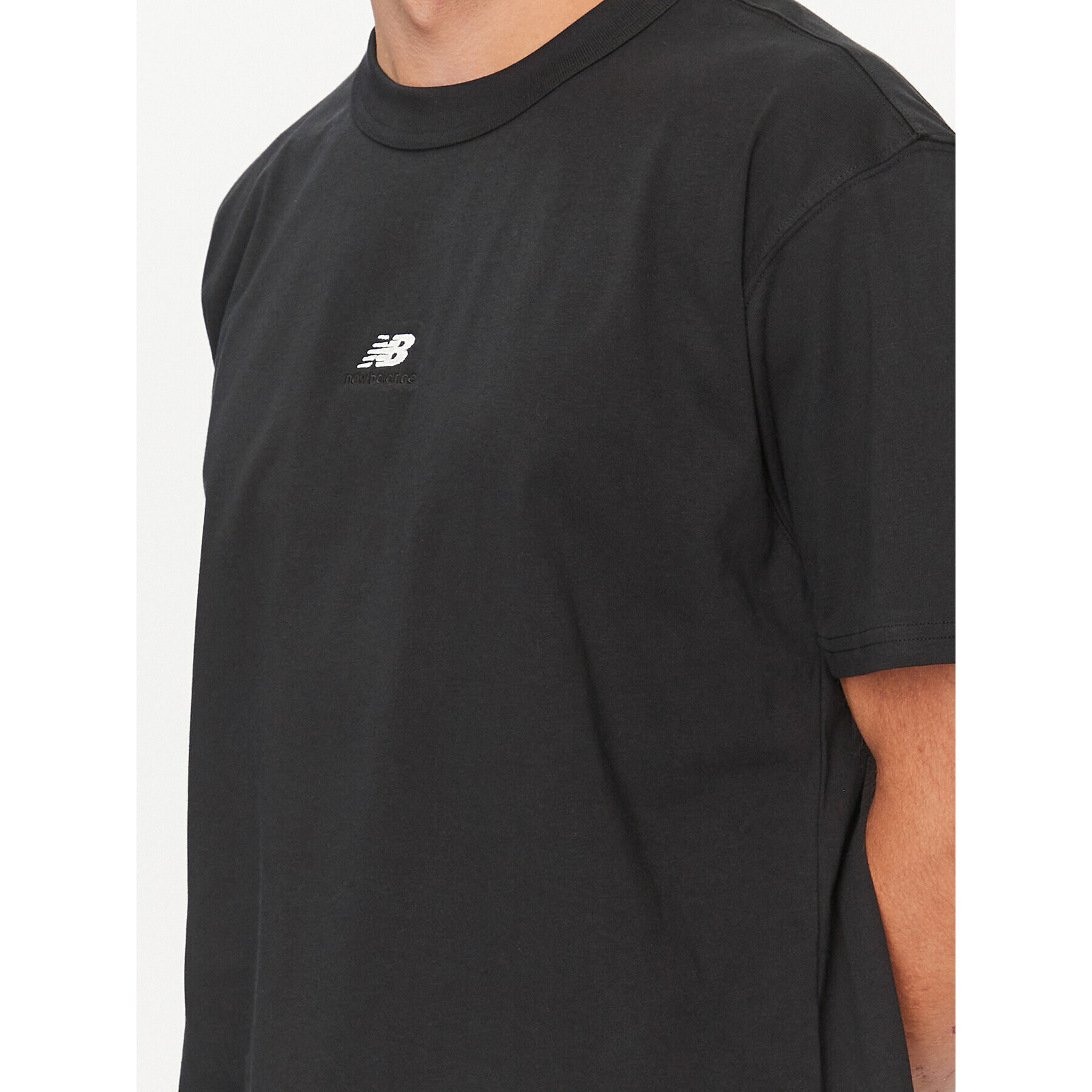 New Balance Tricou Athletics Remastered Graphic Cotton Jersey Short Sleeve T-shirt MT31504 Negru Regular Fit - Pled.ro