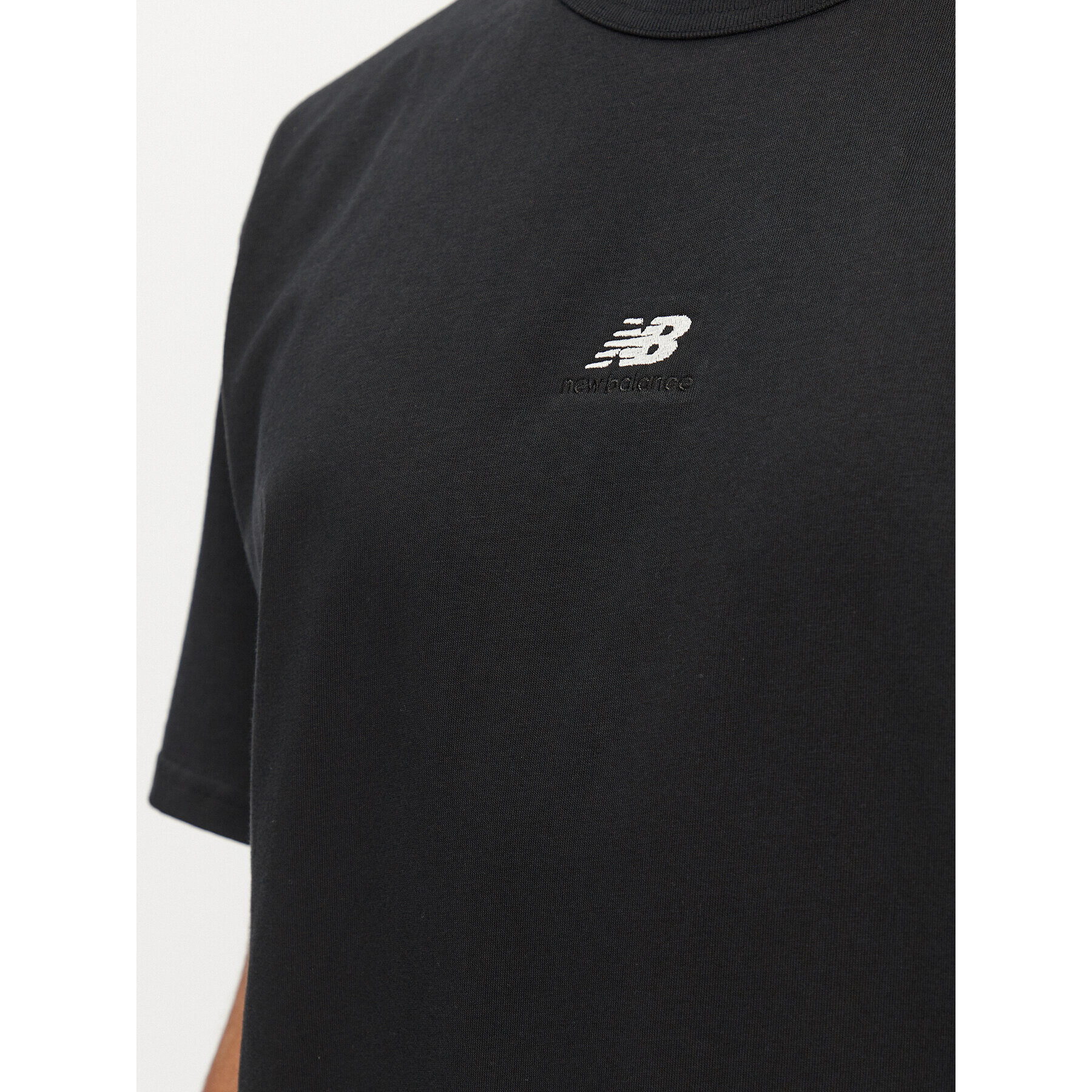 New Balance Tricou Athletics Remastered Graphic Cotton Jersey Short Sleeve T-shirt MT31504 Negru Regular Fit - Pled.ro