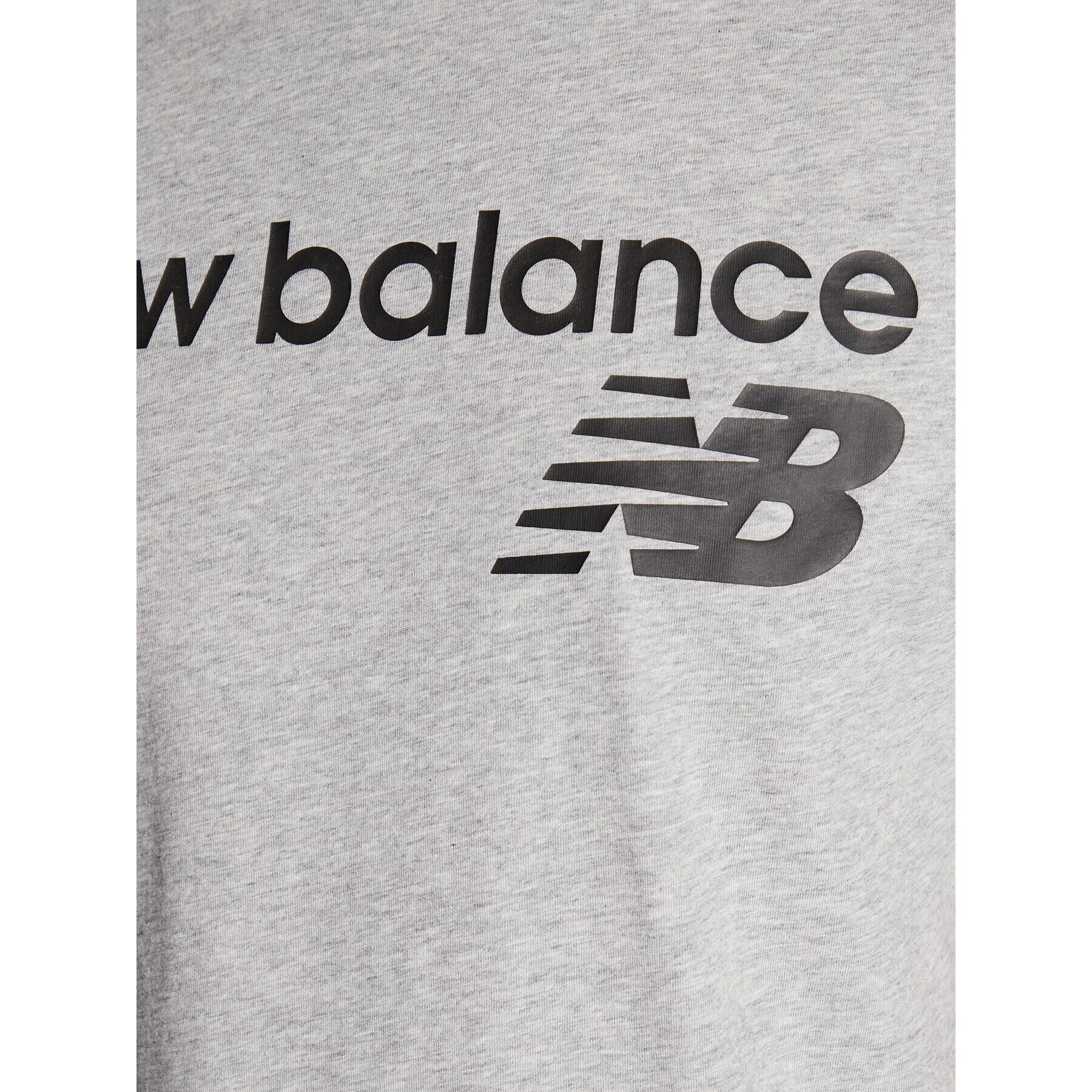 New Balance Tricou Classic Core Logo MT03905 Gri Athletic Fit - Pled.ro