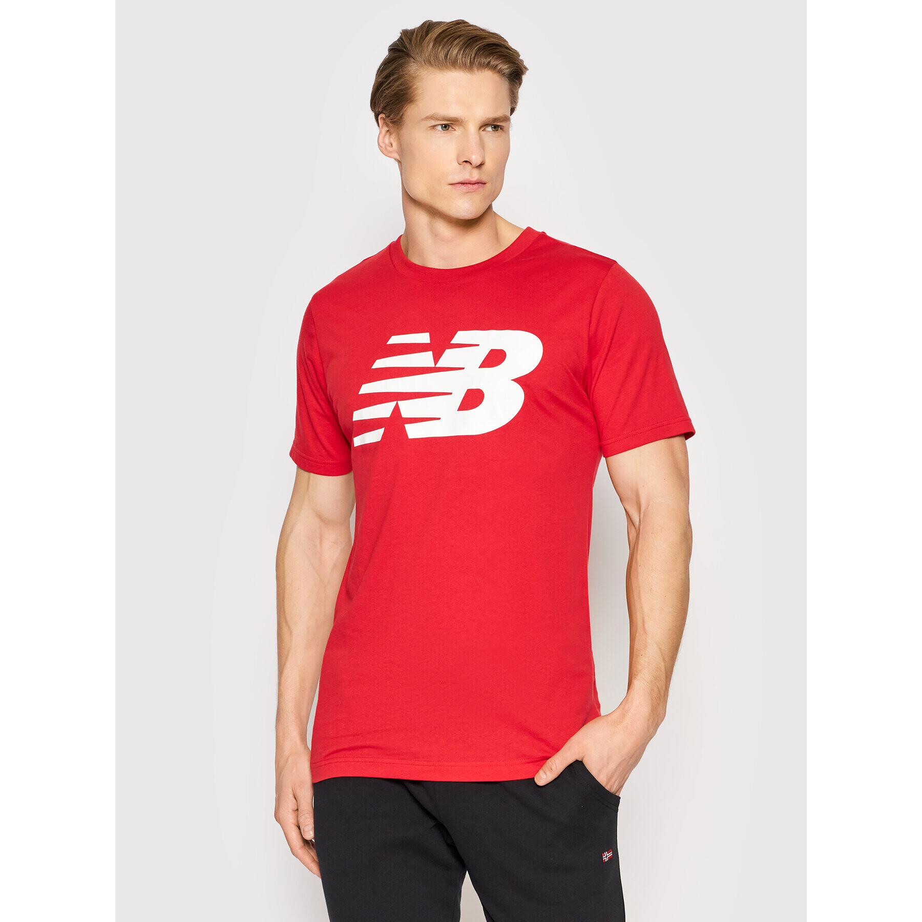 New Balance Tricou Classic MT03919 Roșu Regular Fit - Pled.ro