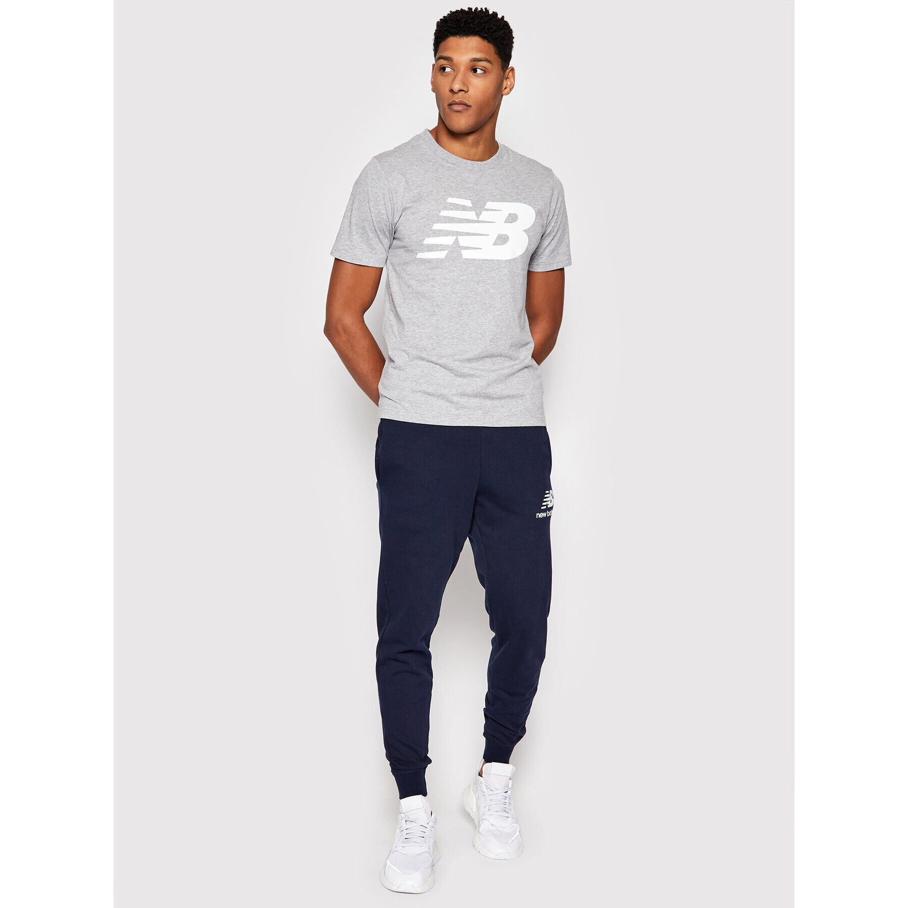 New Balance Tricou Classic New MT03919 Gri Regular Fit - Pled.ro