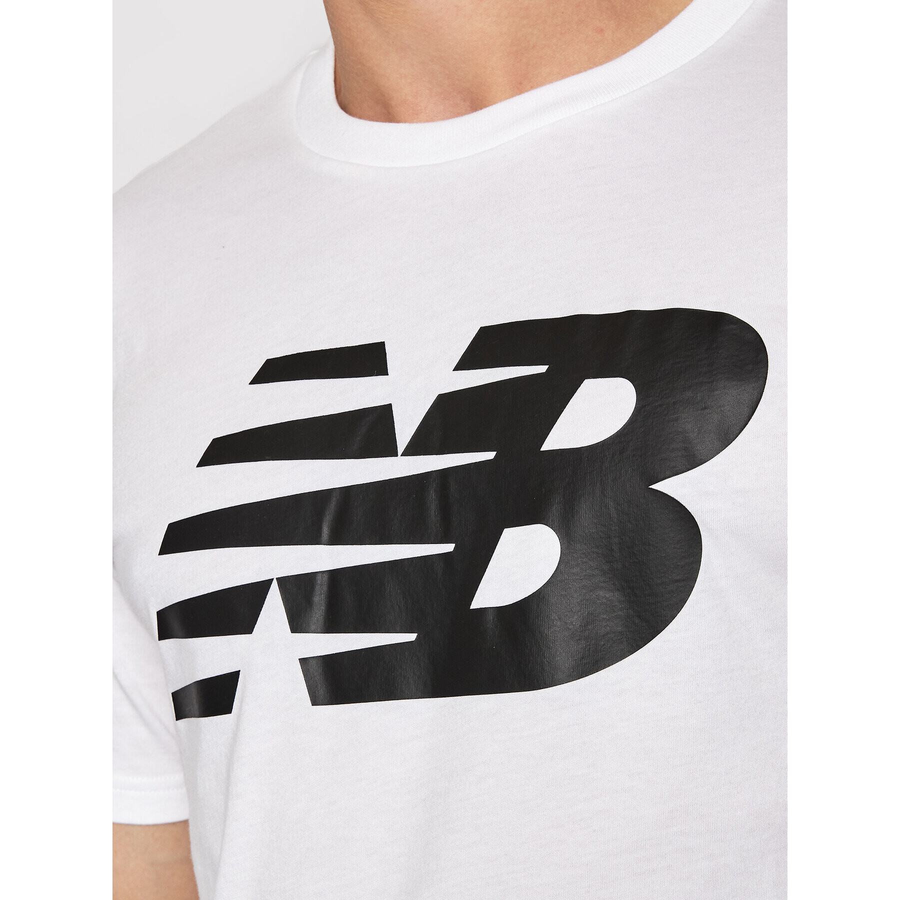 New Balance Tricou Classics Tee MT03919 Alb Athletic Fit - Pled.ro