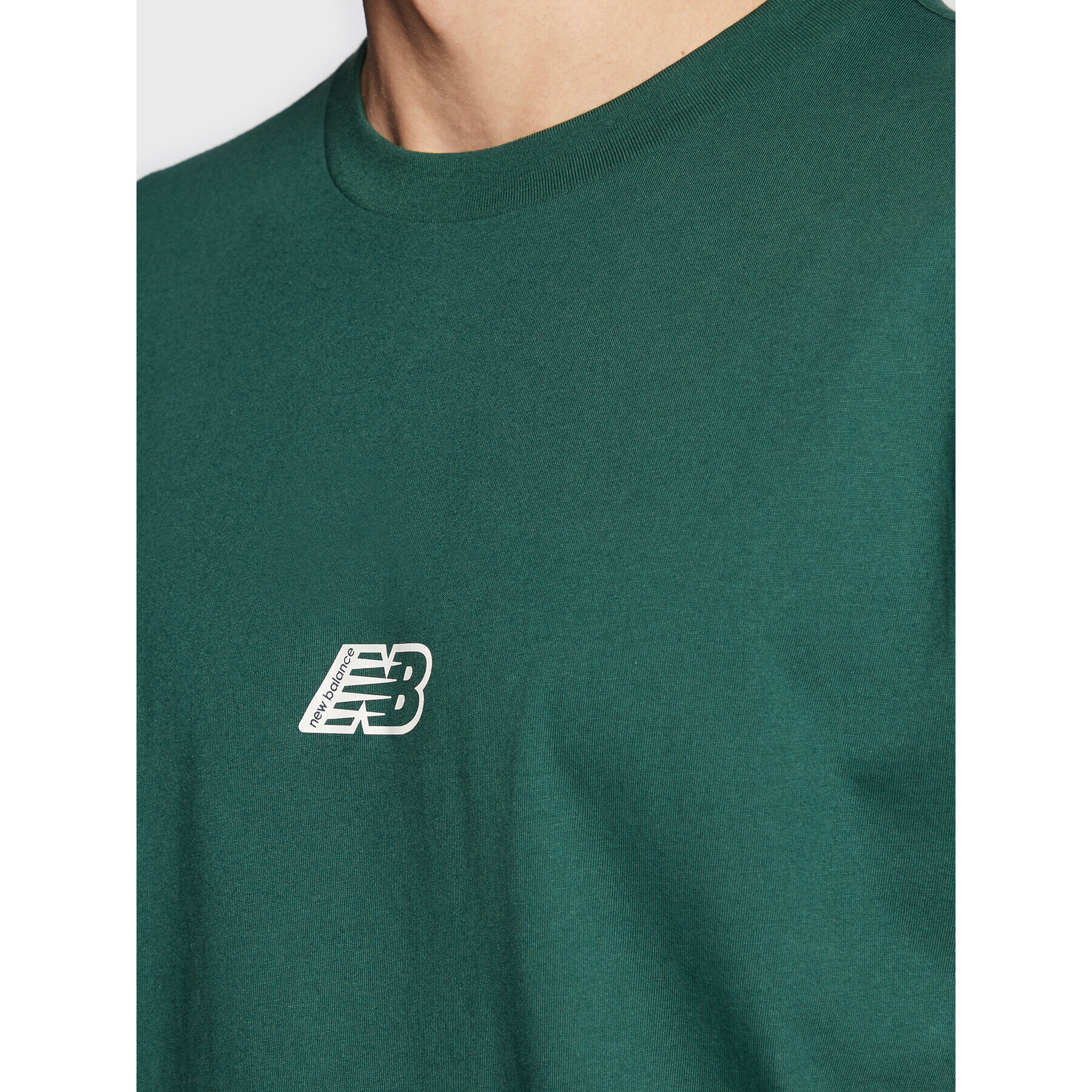 New Balance Tricou Essentials Graphic MT23514 Verde Relaxed Fit - Pled.ro