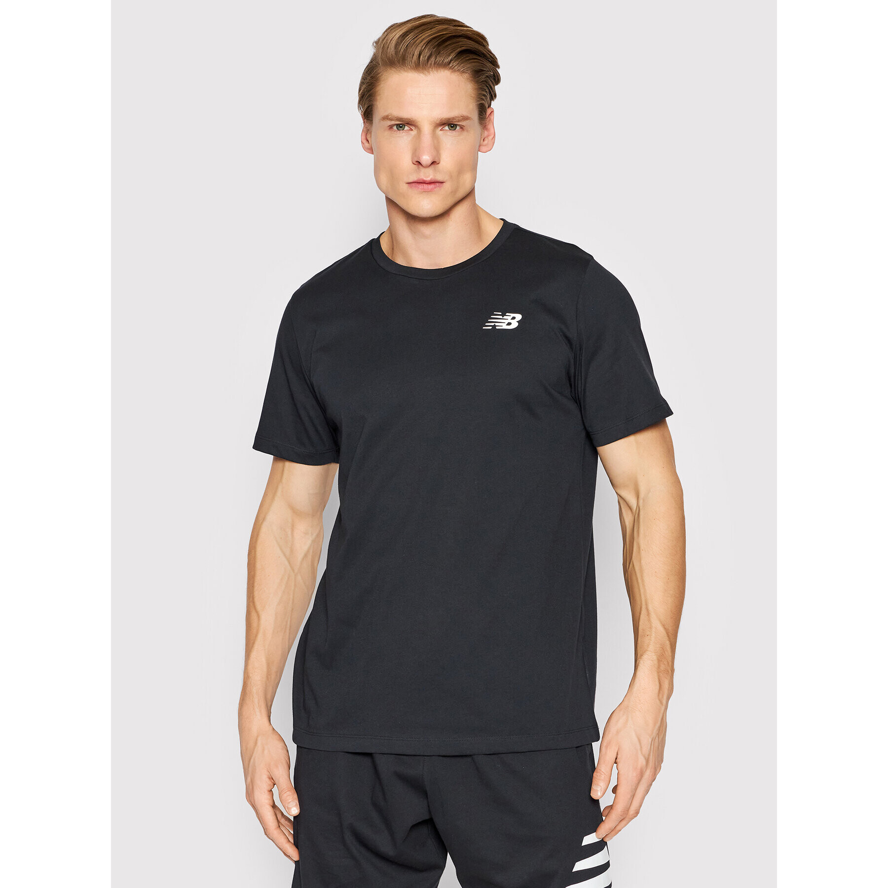 New Balance Tricou Heather Tech MT11070 Negru Regular Fit - Pled.ro