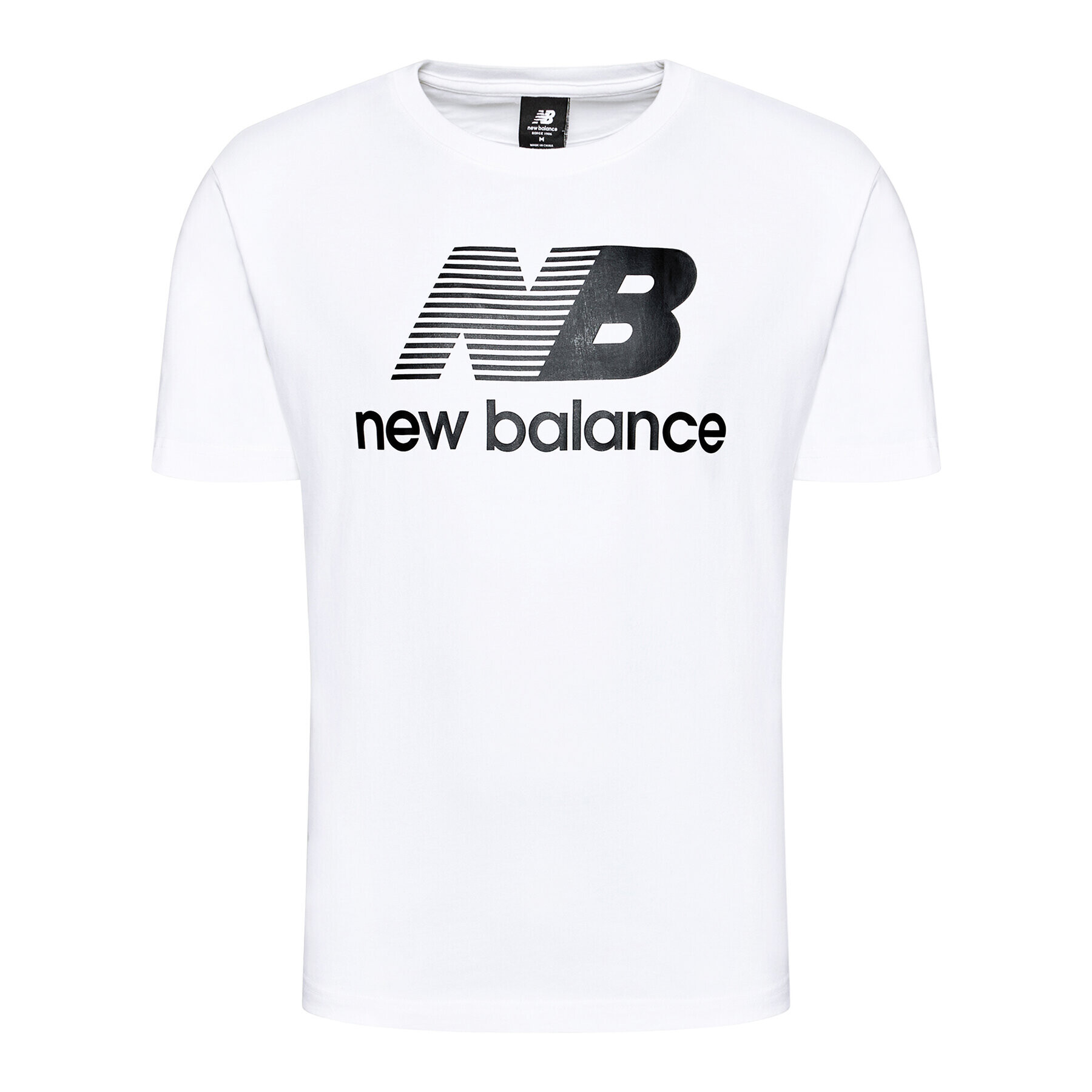 New Balance Tricou MT01518 Alb Relaxed Fit - Pled.ro