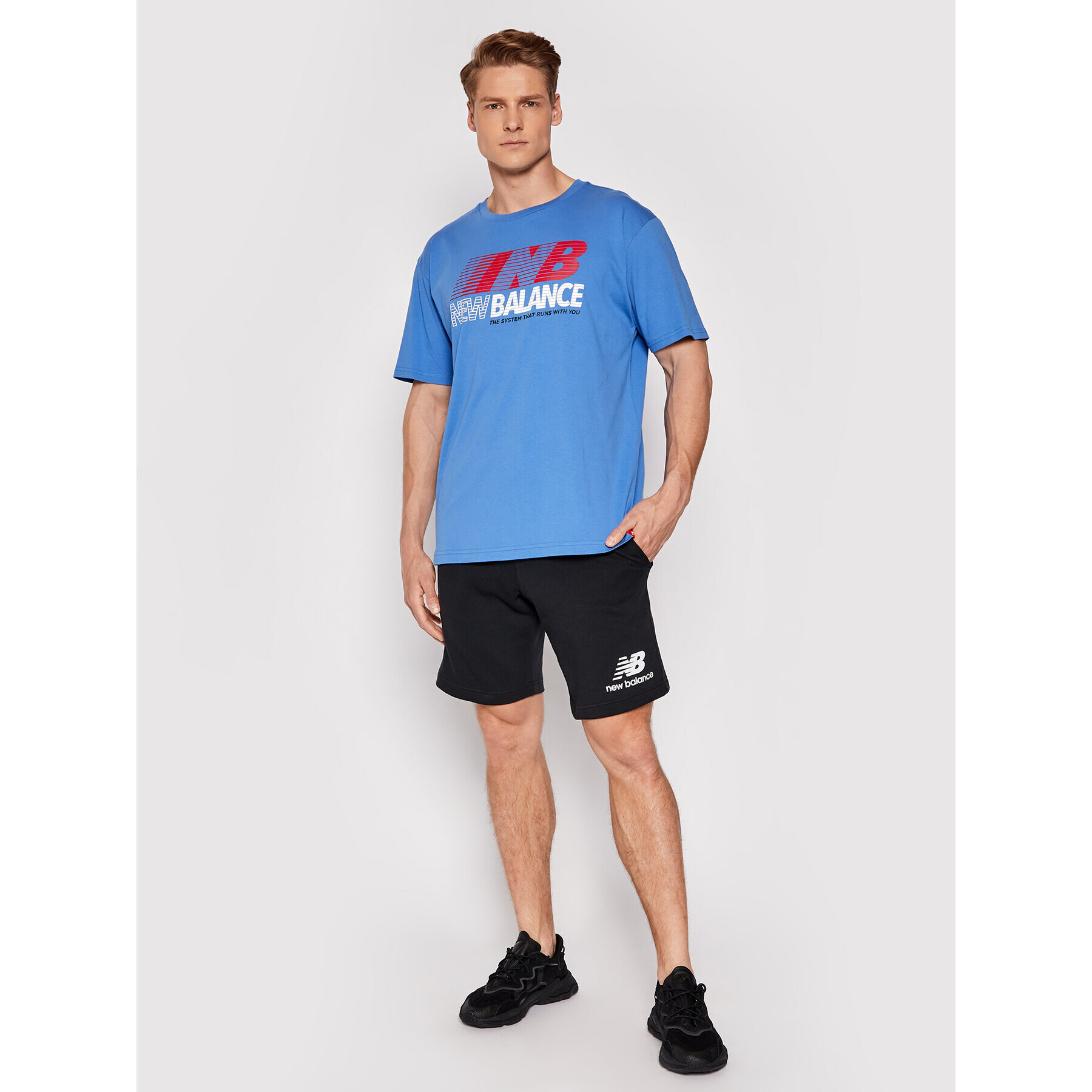 New Balance Tricou MT03513 Bleumarin Relaxed Fit - Pled.ro