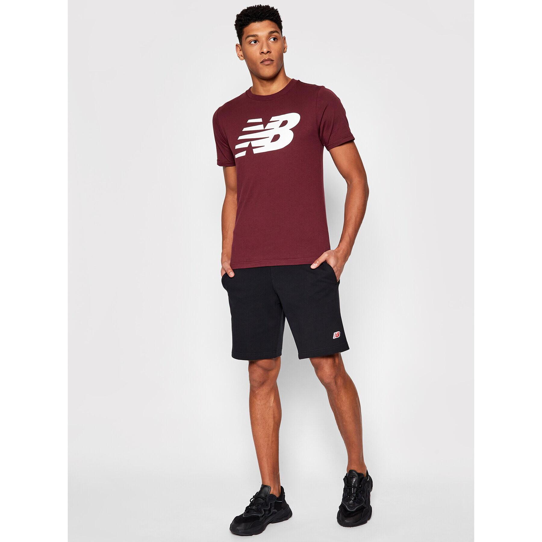 New Balance Tricou MT03919 Vișiniu Regular Fit - Pled.ro