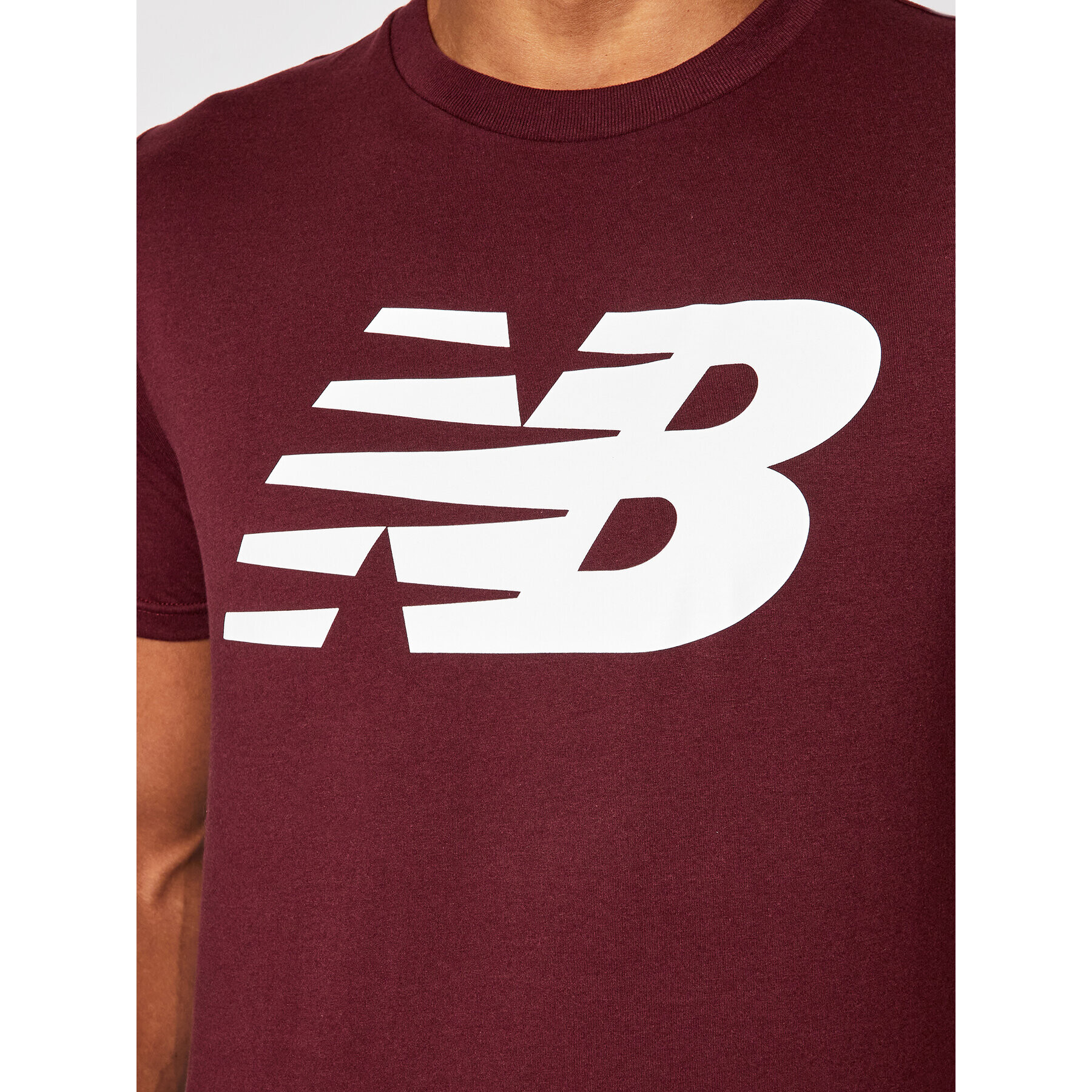 New Balance Tricou MT03919 Vișiniu Regular Fit - Pled.ro