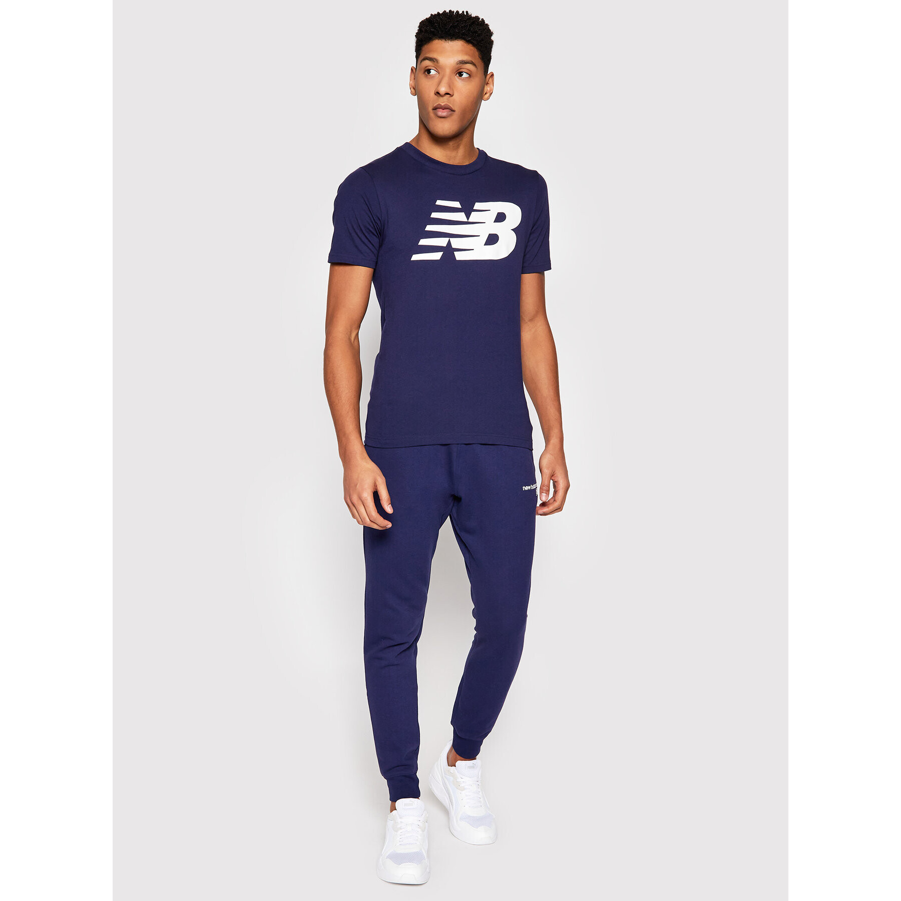 New Balance Tricou MT03919P Bleumarin Regular Fit - Pled.ro