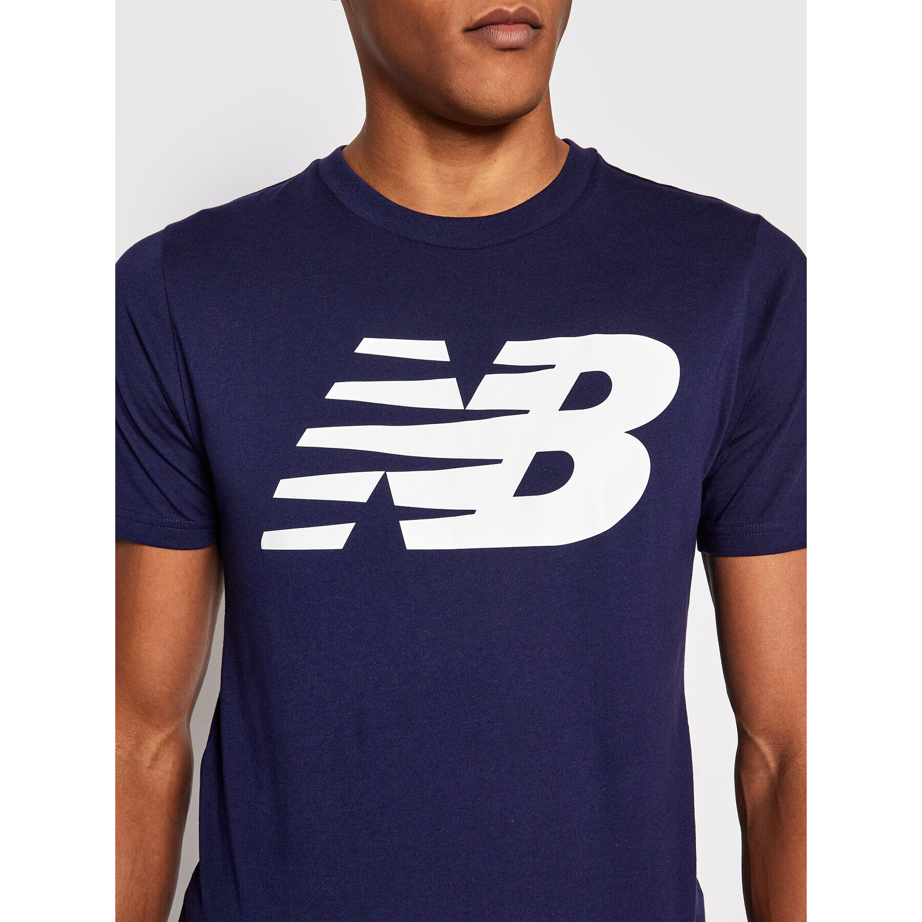 New Balance Tricou MT03919P Bleumarin Regular Fit - Pled.ro