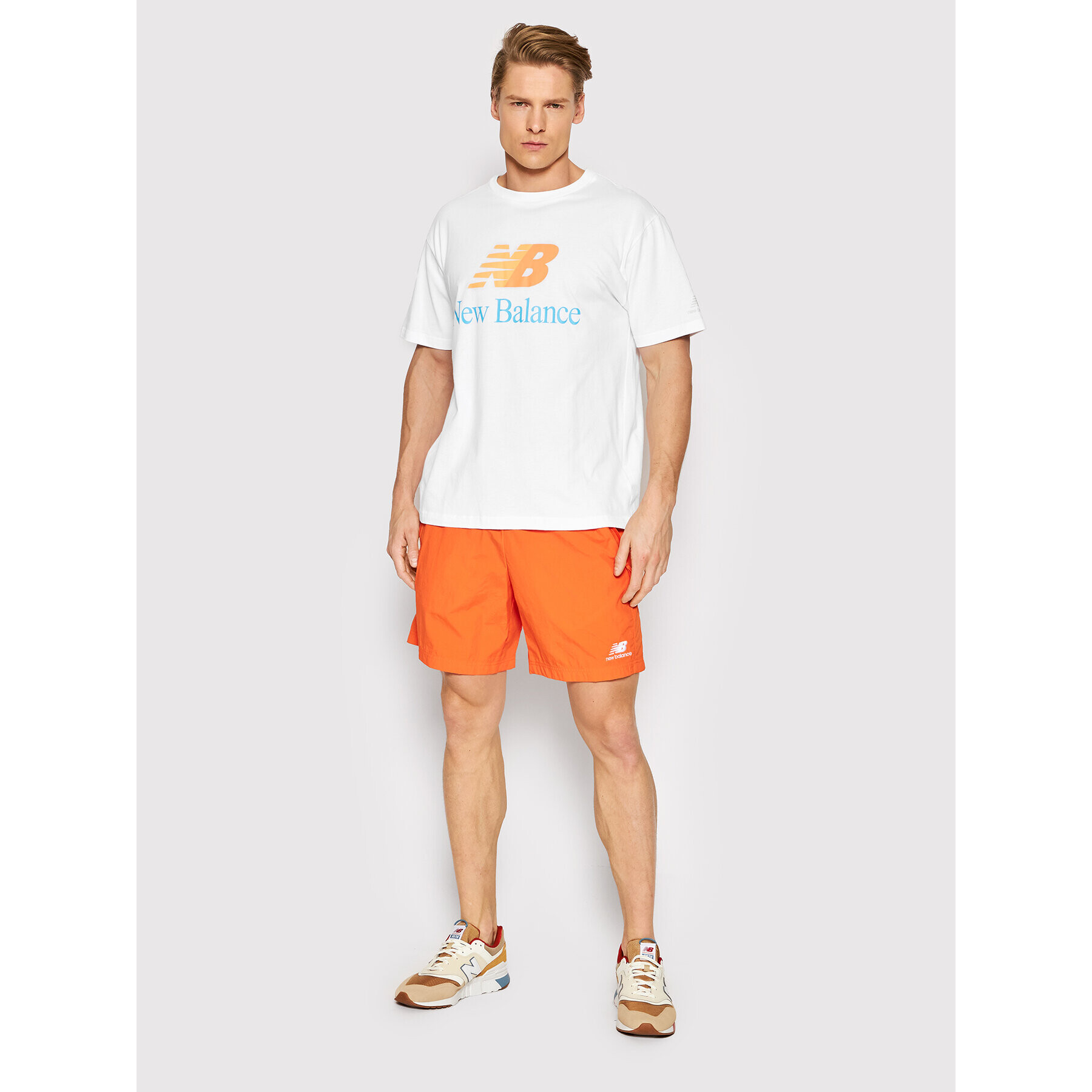 New Balance Tricou MT21529 Alb Relaxed Fit - Pled.ro