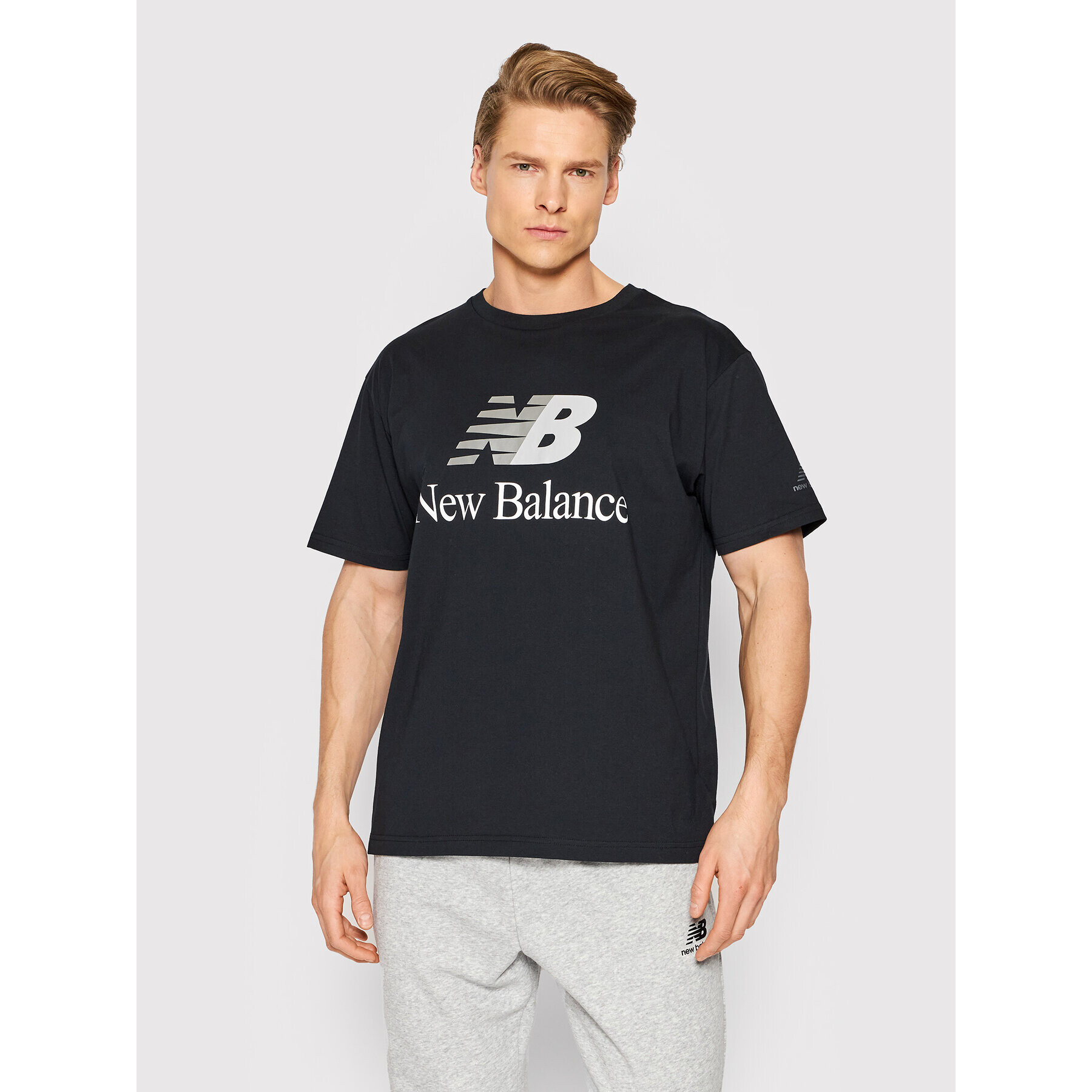 New Balance Tricou MT21529 Negru Relaxed Fit - Pled.ro