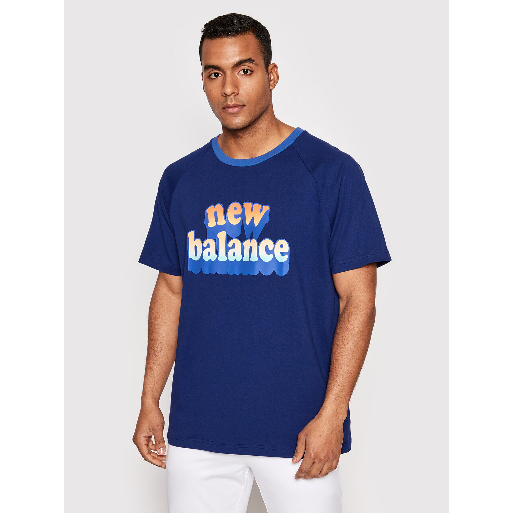 New Balance Tricou MT21564 Bleumarin Relaxed Fit - Pled.ro