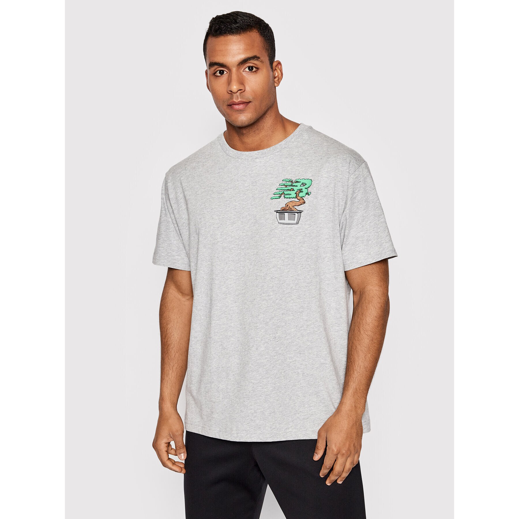 New Balance Tricou MT21567 Gri Relaxed Fit - Pled.ro