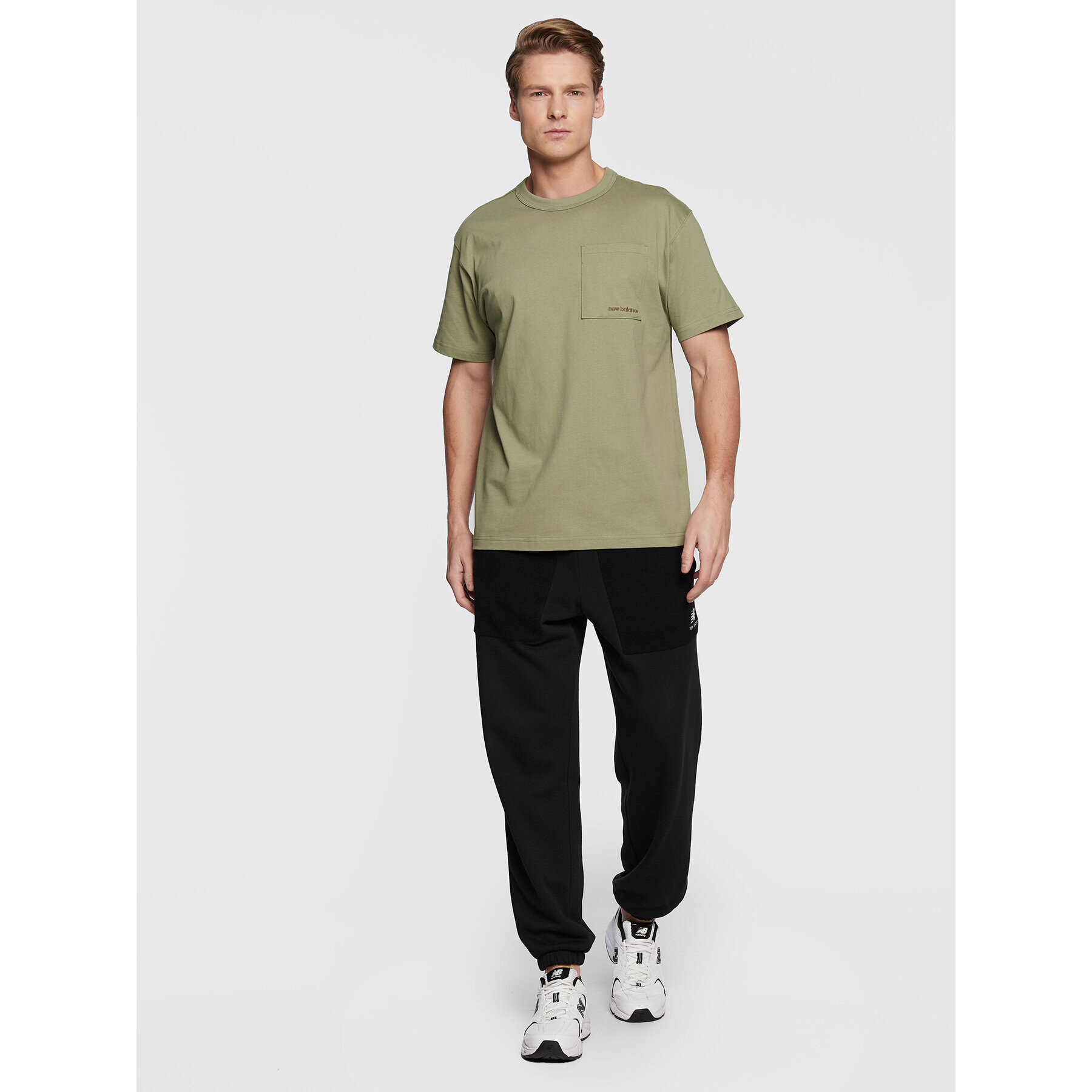 New Balance Tricou MT23567 Verde Relaxed Fit - Pled.ro