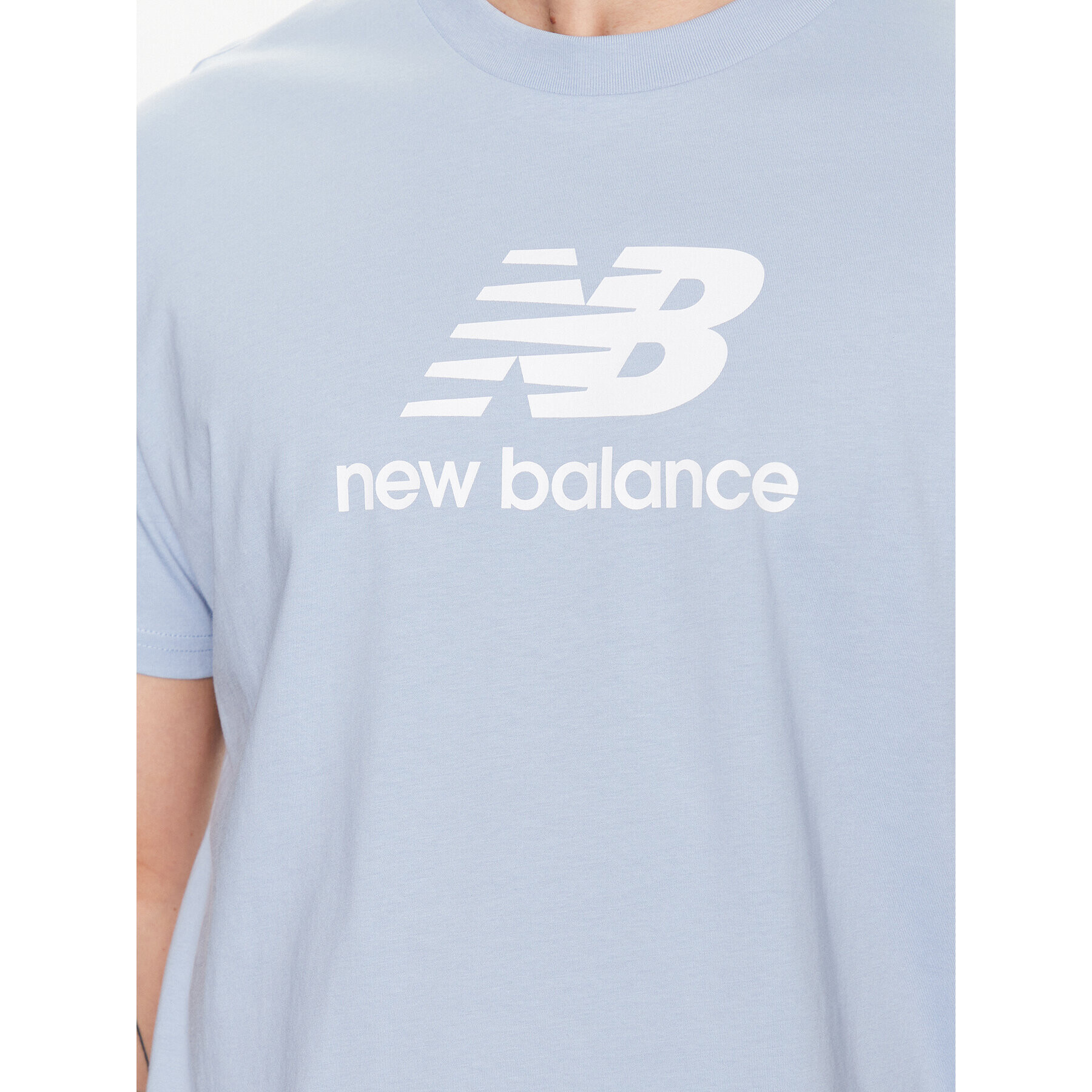 New Balance Tricou MT31541 Albastru Relaxed Fit - Pled.ro