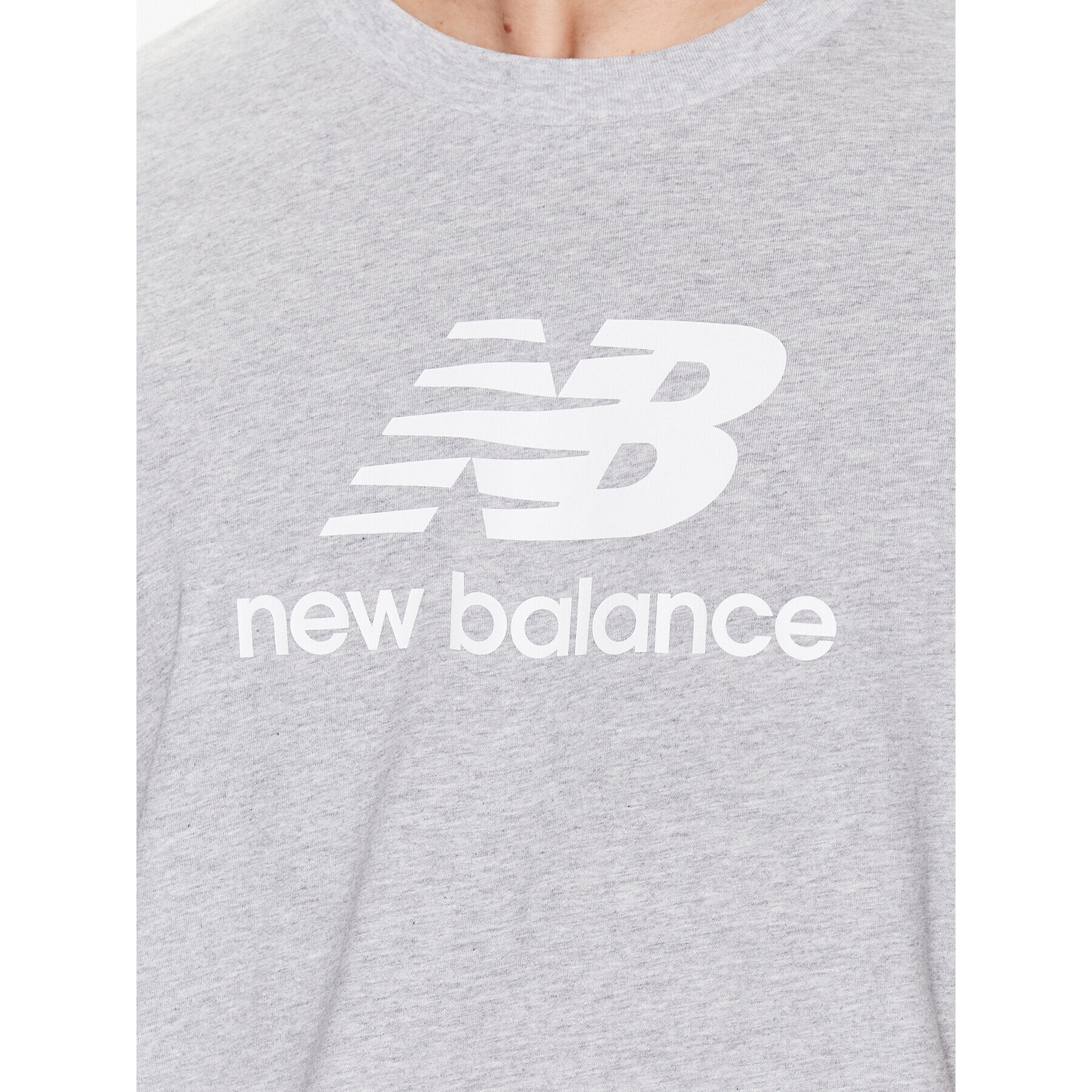 New Balance Tricou MT31541 Gri Relaxed Fit - Pled.ro