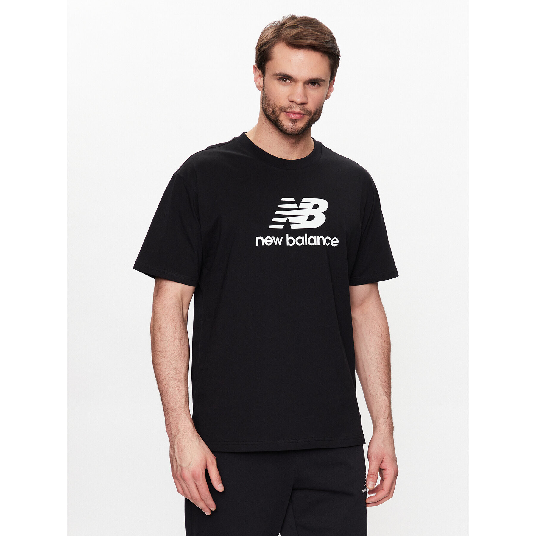 New Balance Tricou MT31541 Negru Relaxed Fit - Pled.ro