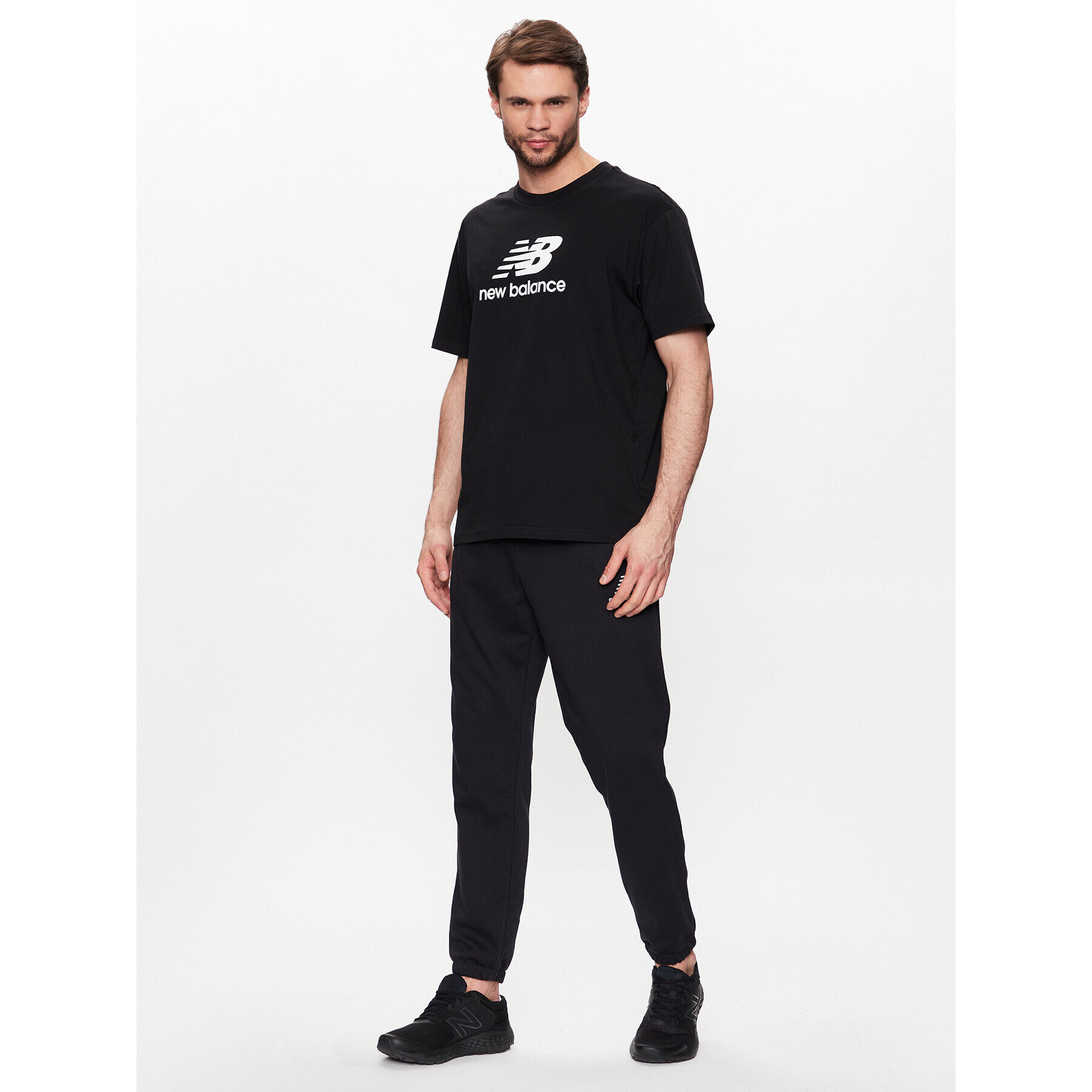 New Balance Tricou MT31541 Negru Relaxed Fit - Pled.ro