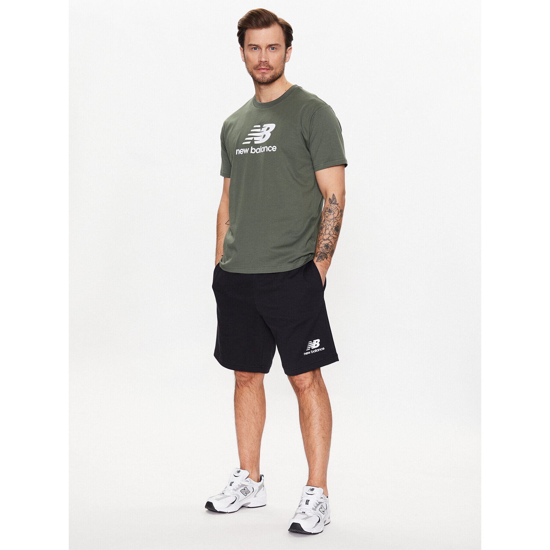 New Balance Tricou MT31541 Verde Relaxed Fit - Pled.ro