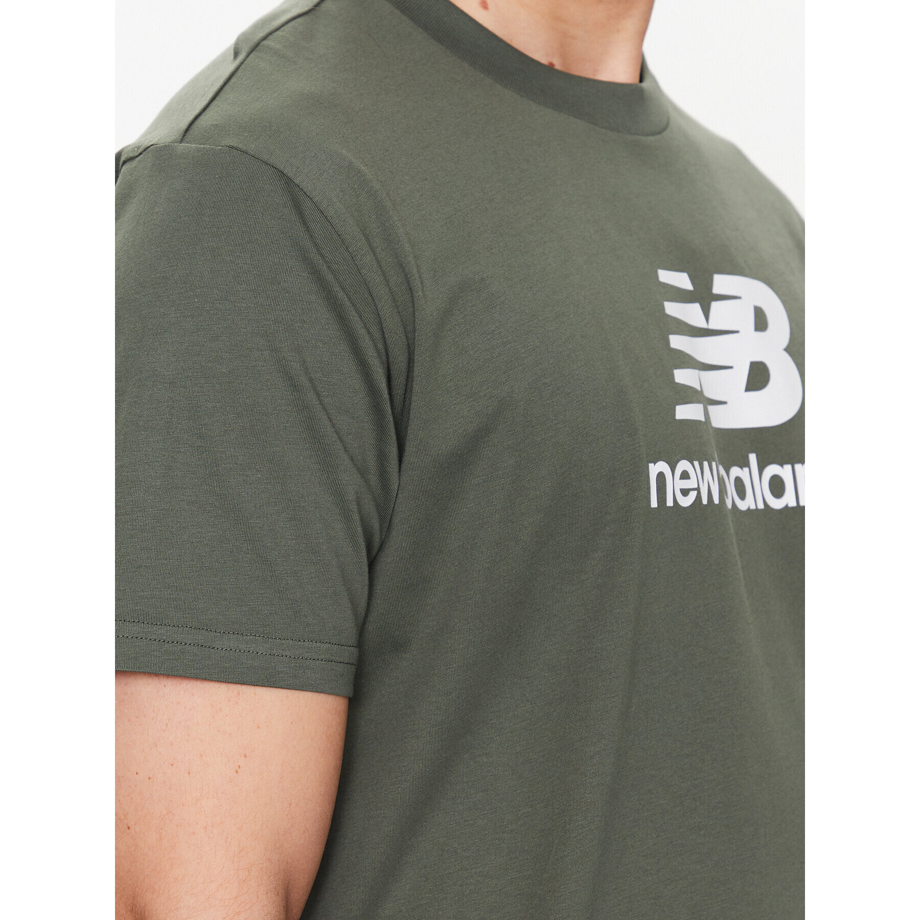 New Balance Tricou MT31541 Verde Relaxed Fit - Pled.ro