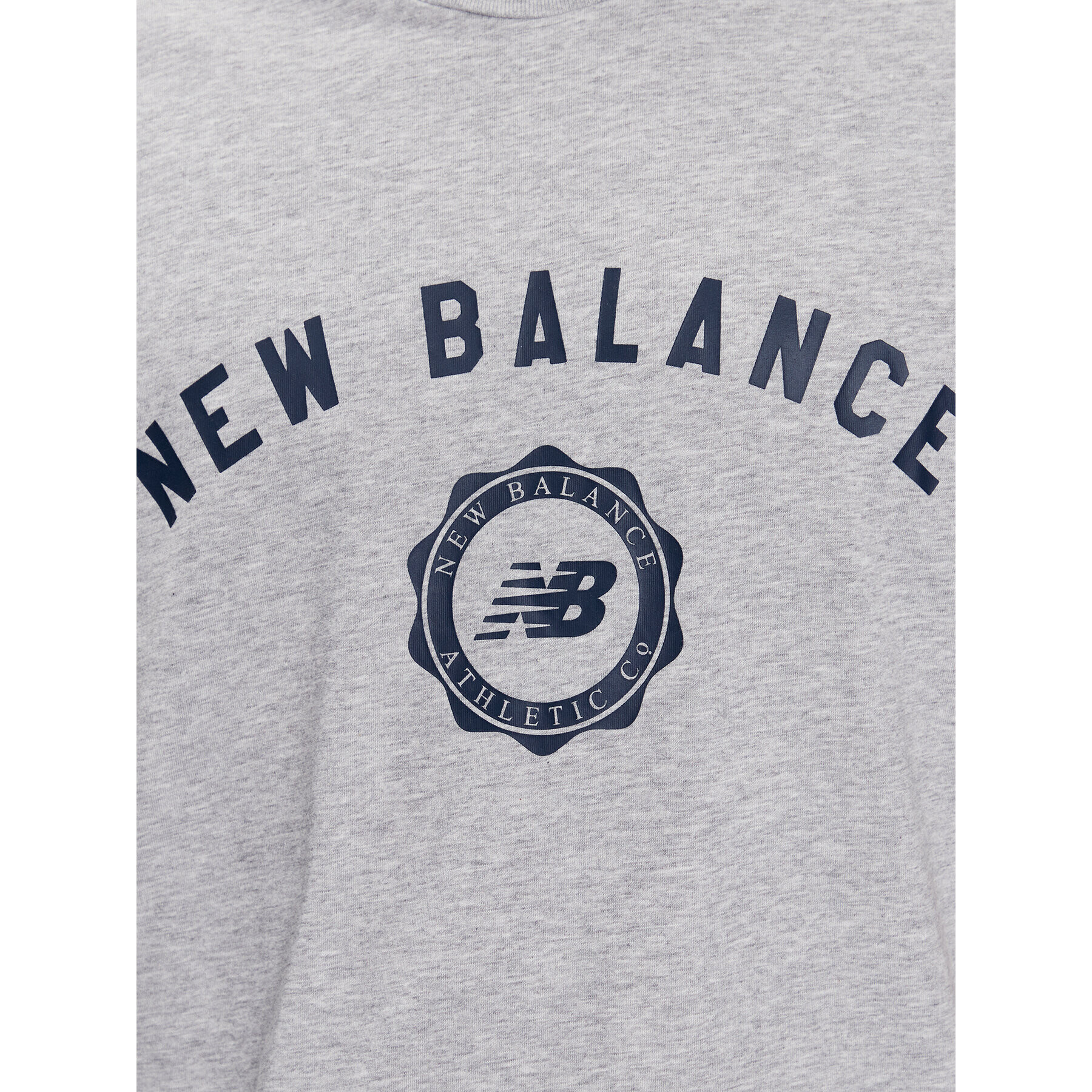 New Balance Tricou Sport Seasonal Graphic MT31904 Gri Relaxed Fit - Pled.ro