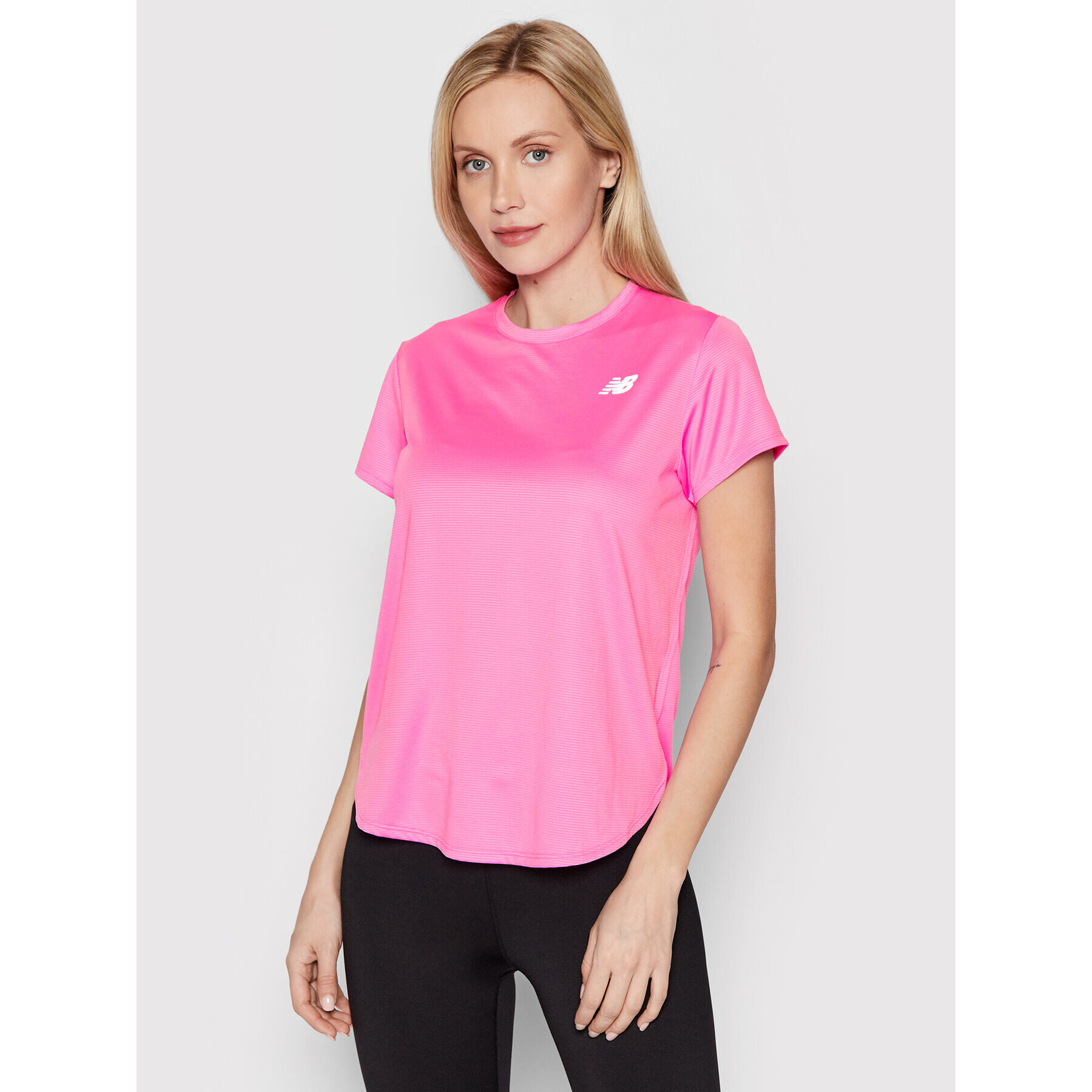 New Balance Tricou tehnic Accelerate WT11220 Roz Athletic Fit - Pled.ro