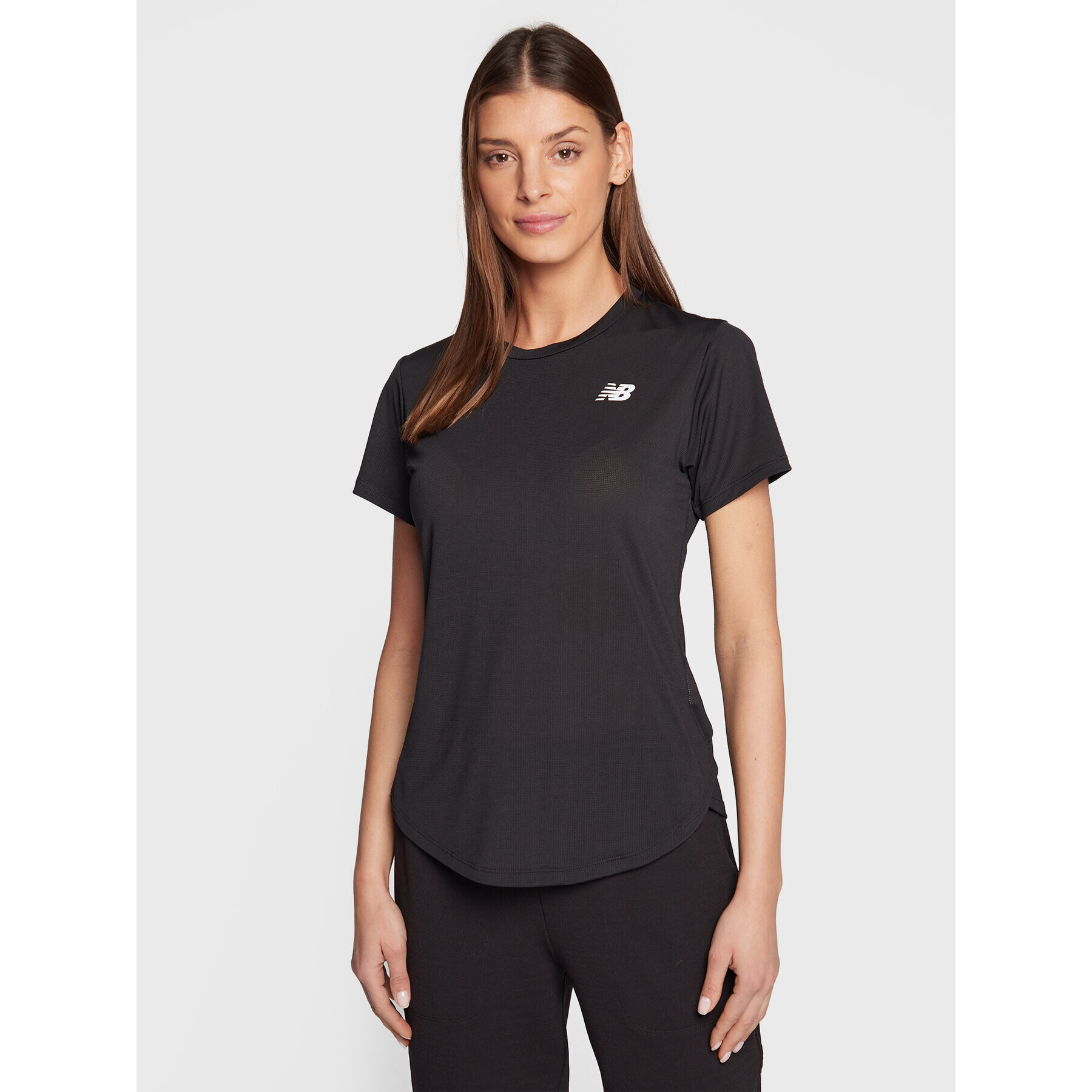 New Balance Tricou tehnic Accelerate WT23222 Negru Athletic Fit - Pled.ro