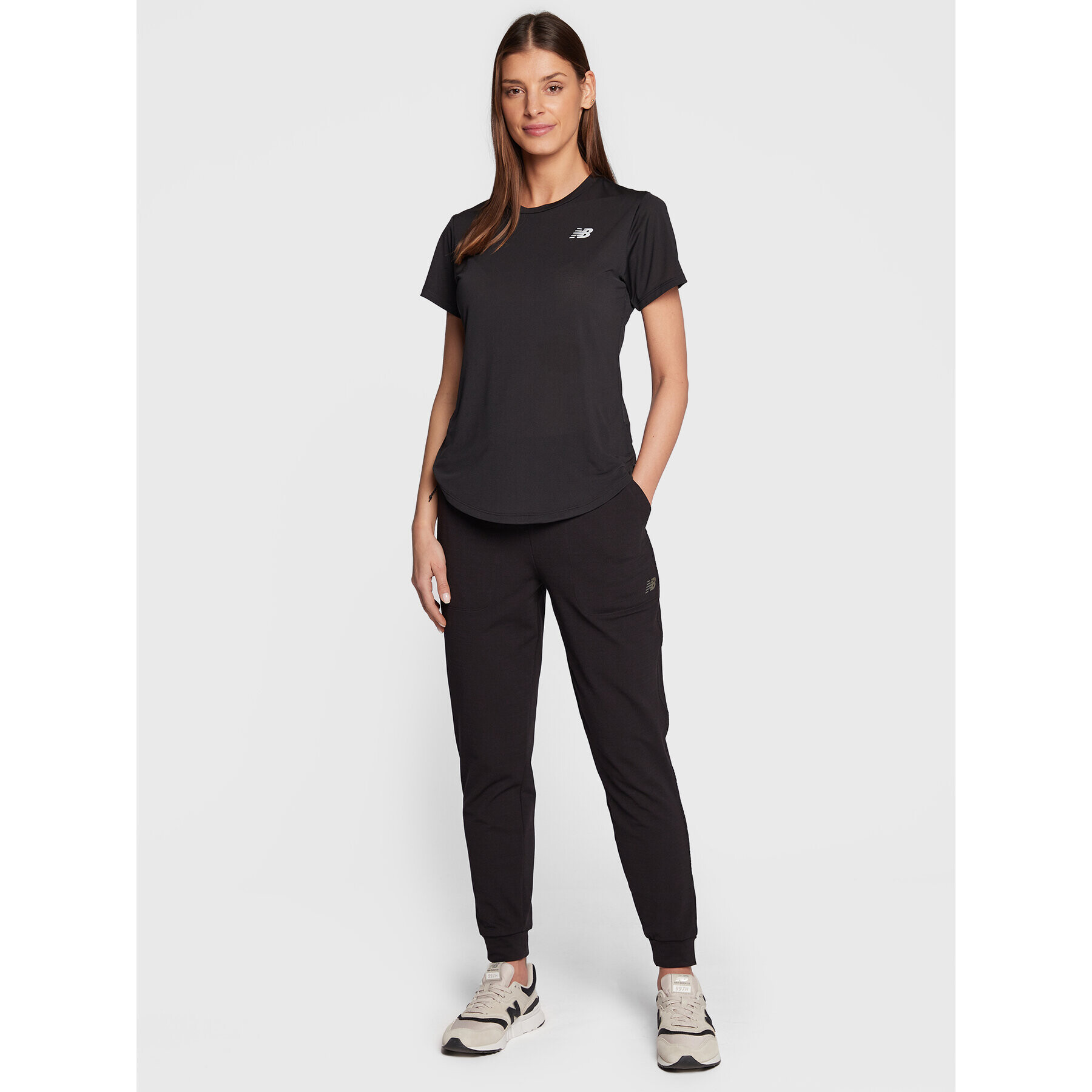 New Balance Tricou tehnic Accelerate WT23222 Negru Athletic Fit - Pled.ro