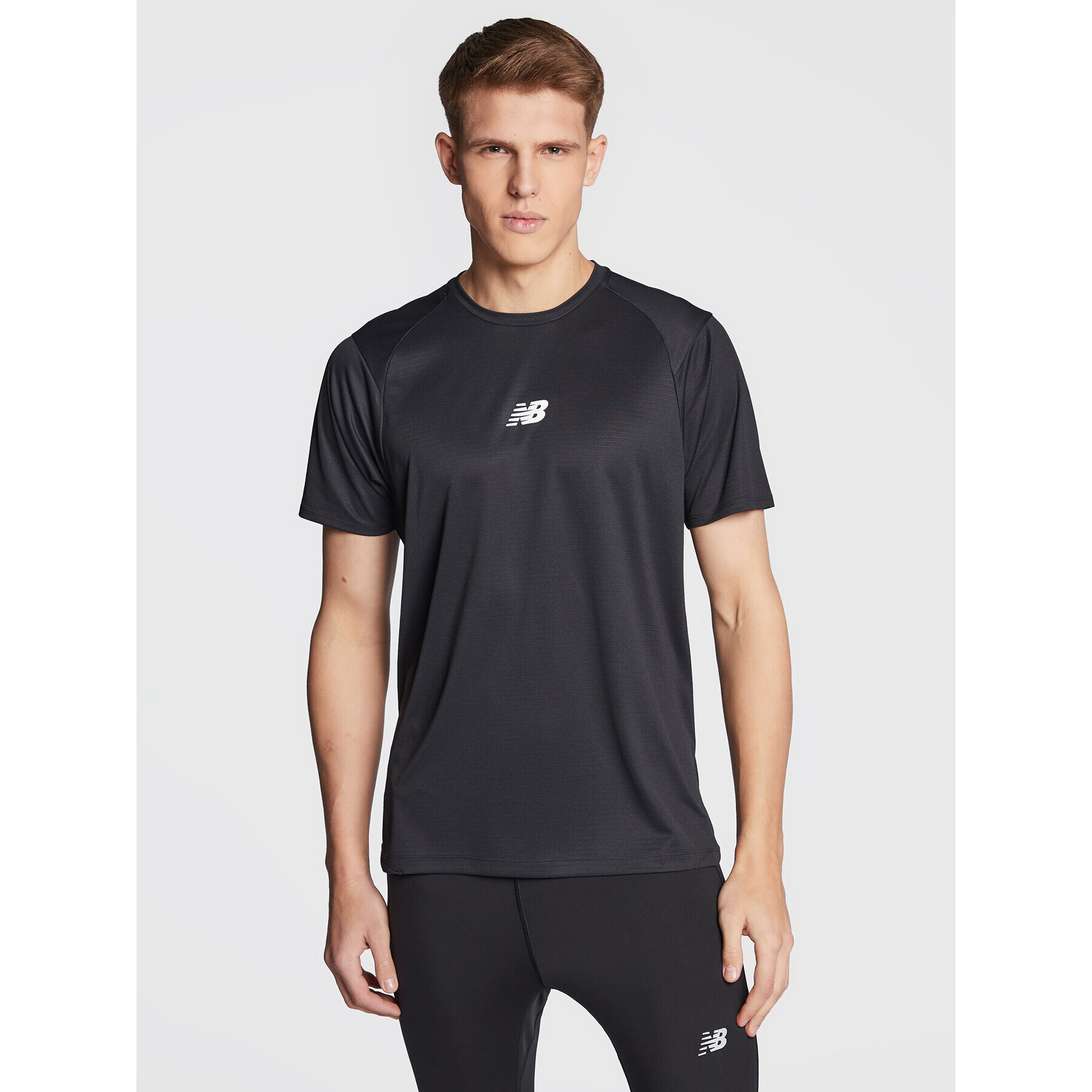 New Balance Tricou tehnic Impact Run MT23277 Negru Athletic Fit - Pled.ro