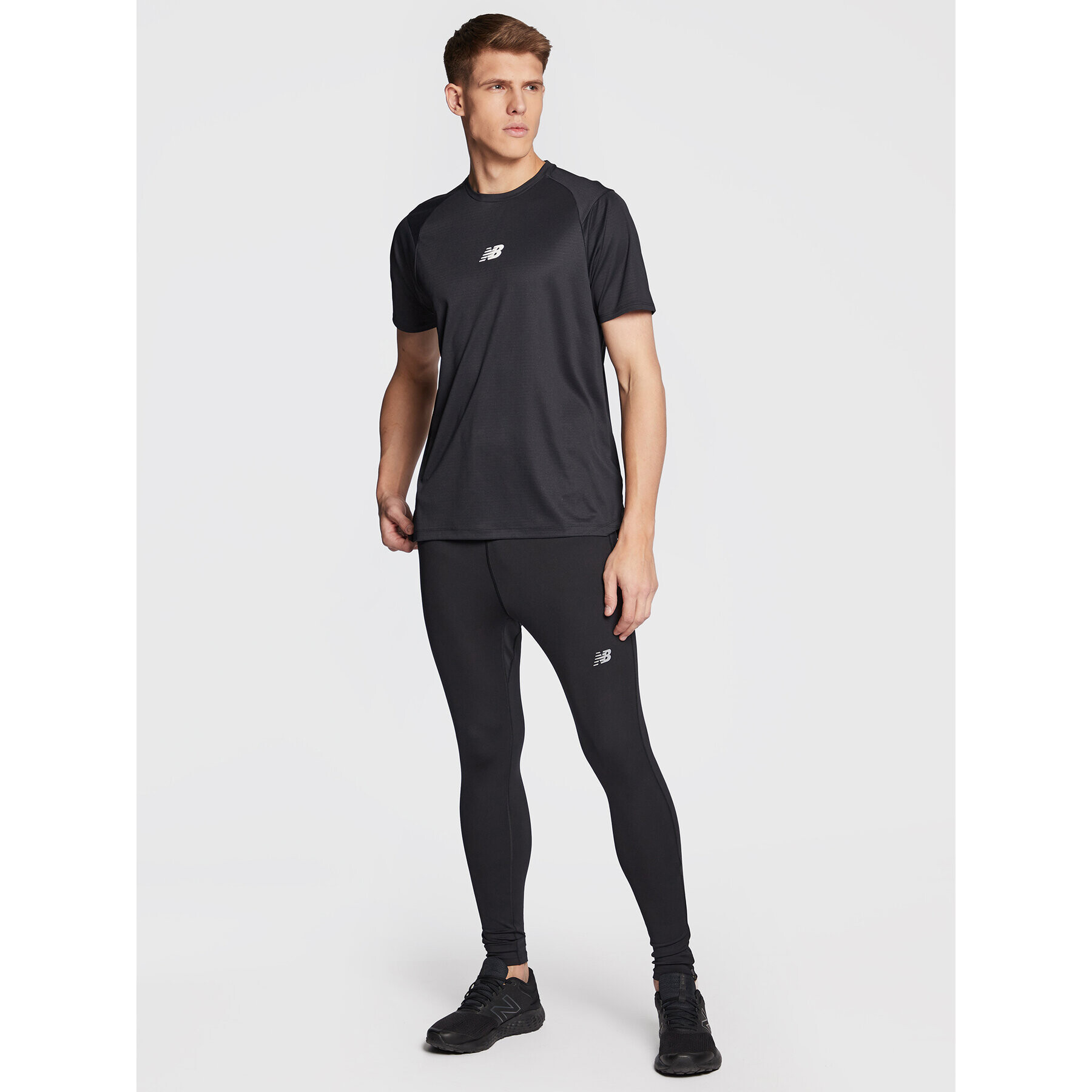 New Balance Tricou tehnic Impact Run MT23277 Negru Athletic Fit - Pled.ro