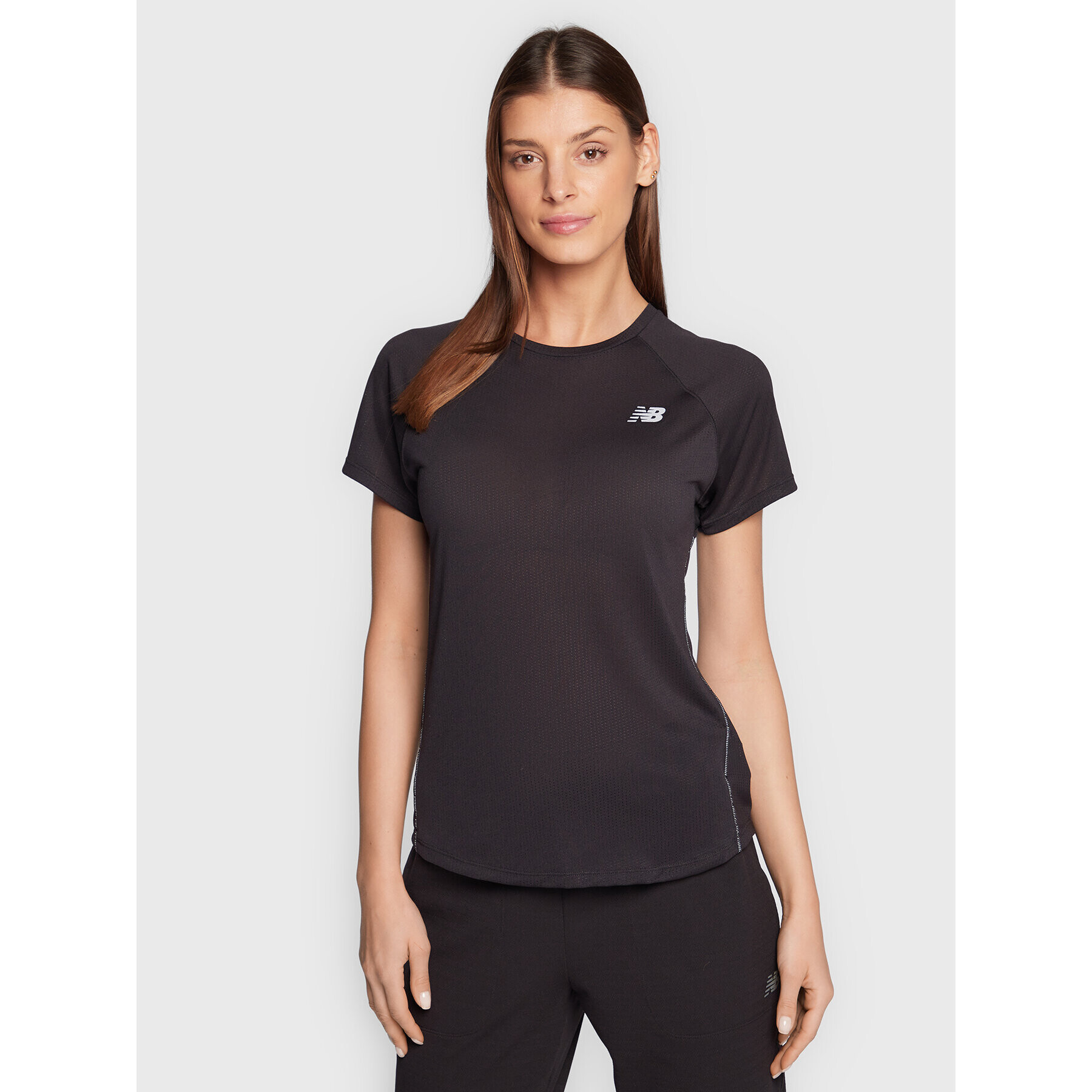 New Balance Tricou tehnic Impact Run WT21262 Negru Athletic Fit - Pled.ro