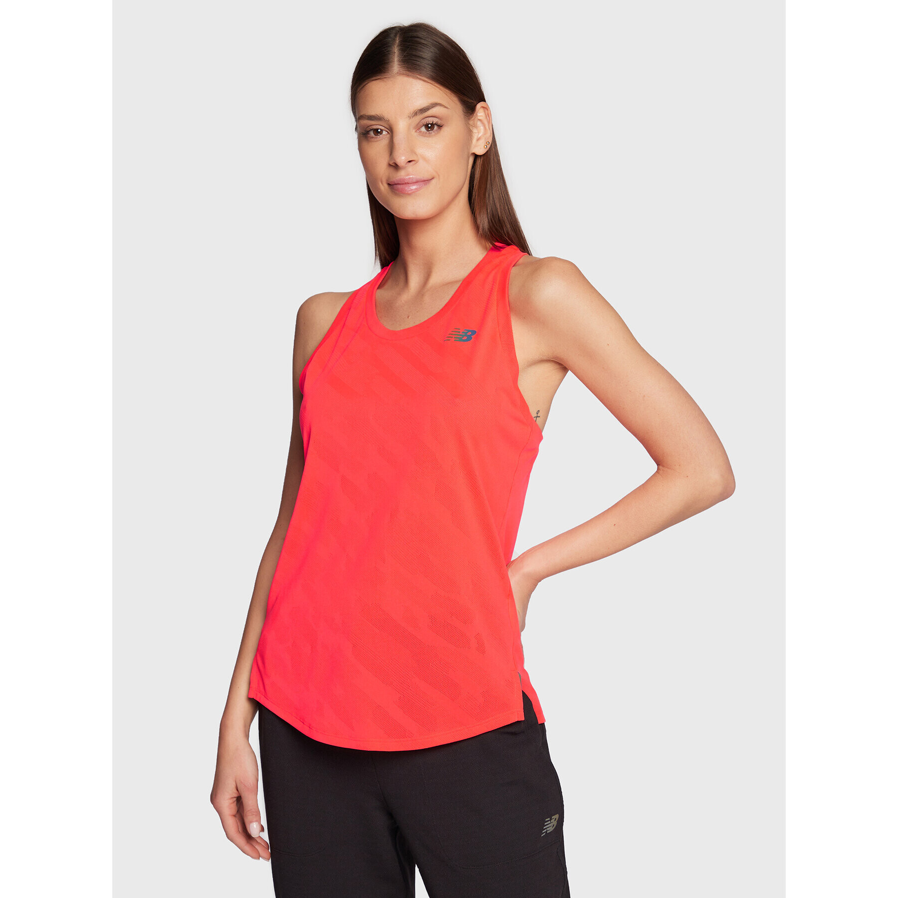 New Balance Tricou tehnic Q Speed WT23280 Roșu Athletic Fit - Pled.ro