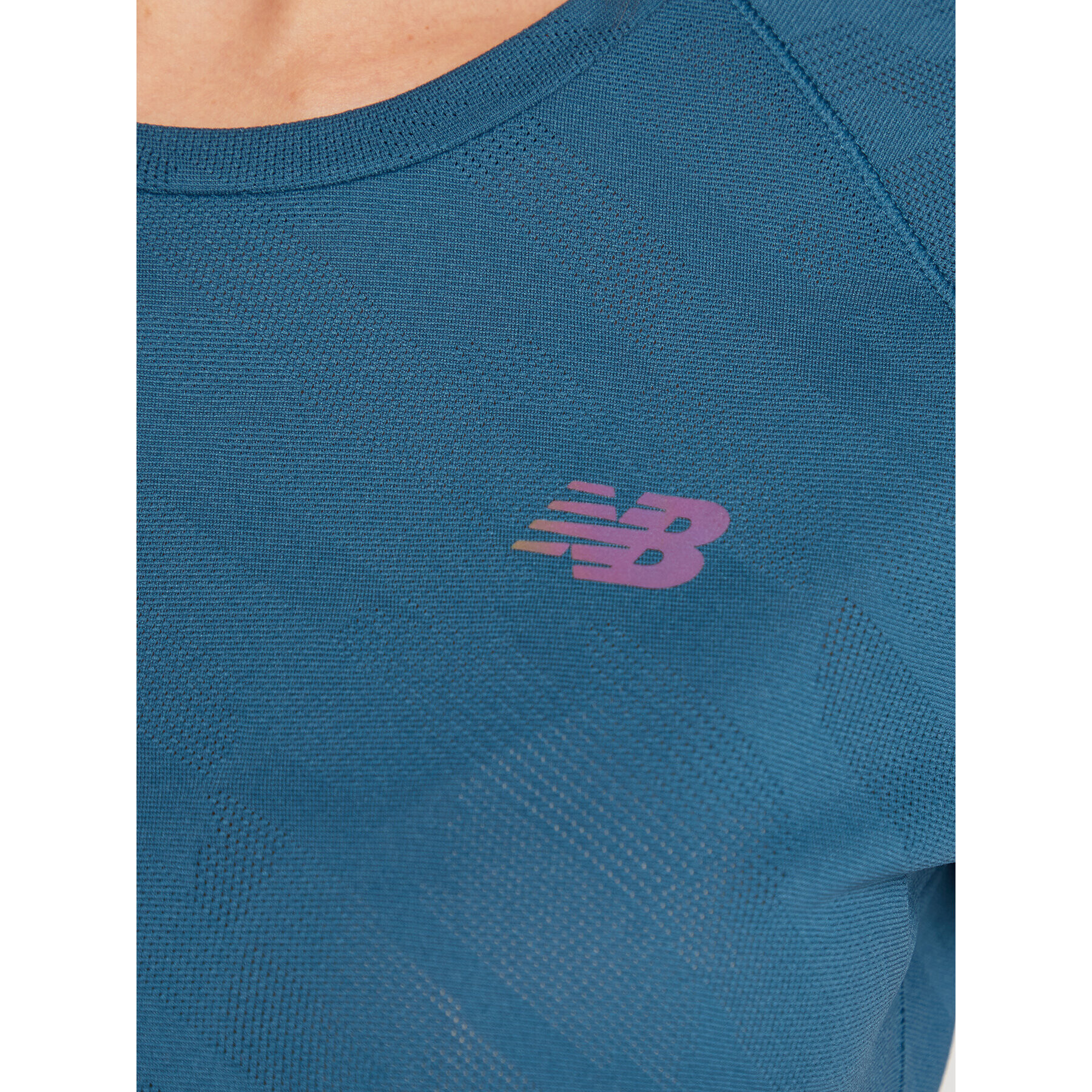 New Balance Tricou tehnic Q Speed WT23281 Albastru Athletic Fit - Pled.ro