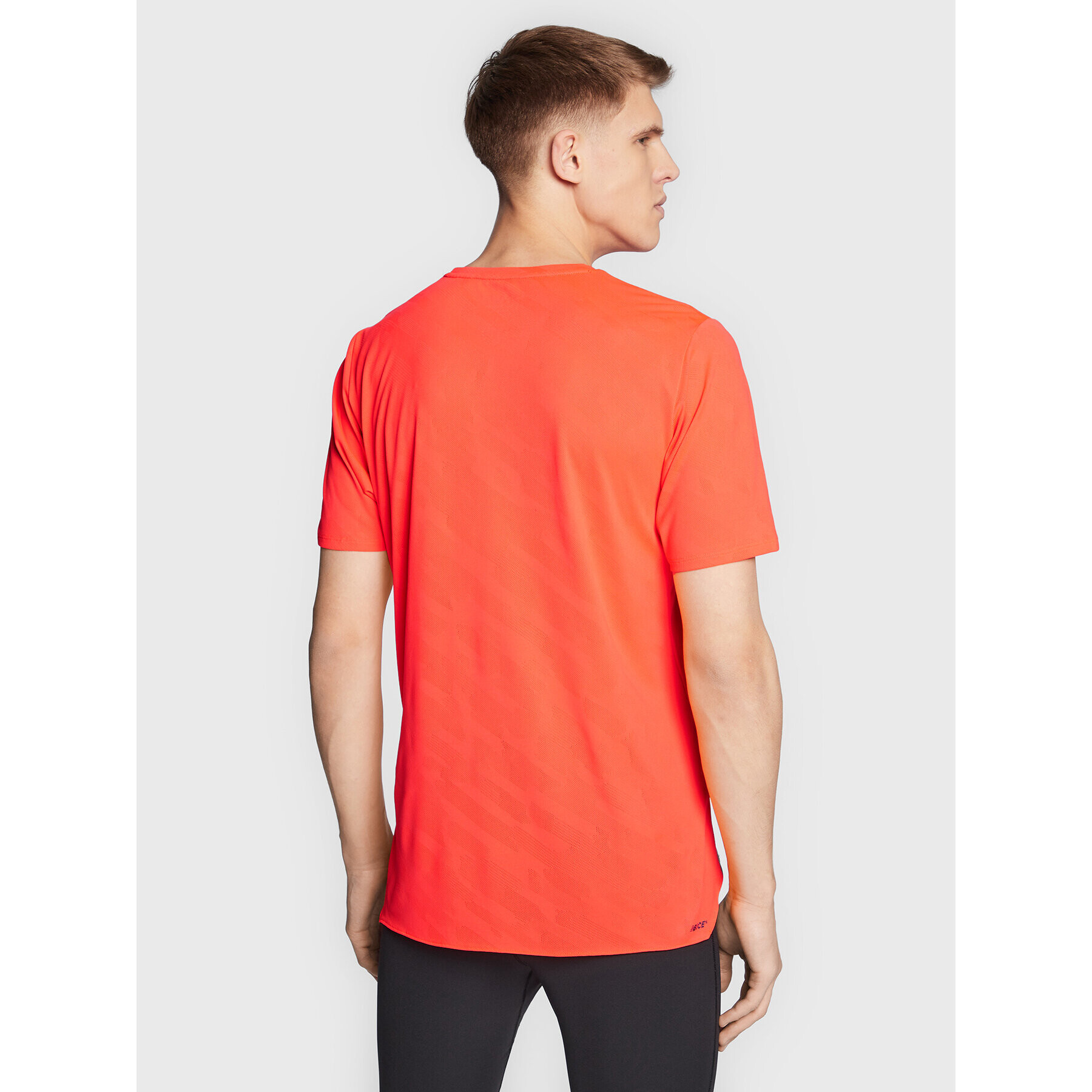 New Balance Tricou tehnic Speed Jacquard MT23281 Portocaliu Athletic Fit - Pled.ro