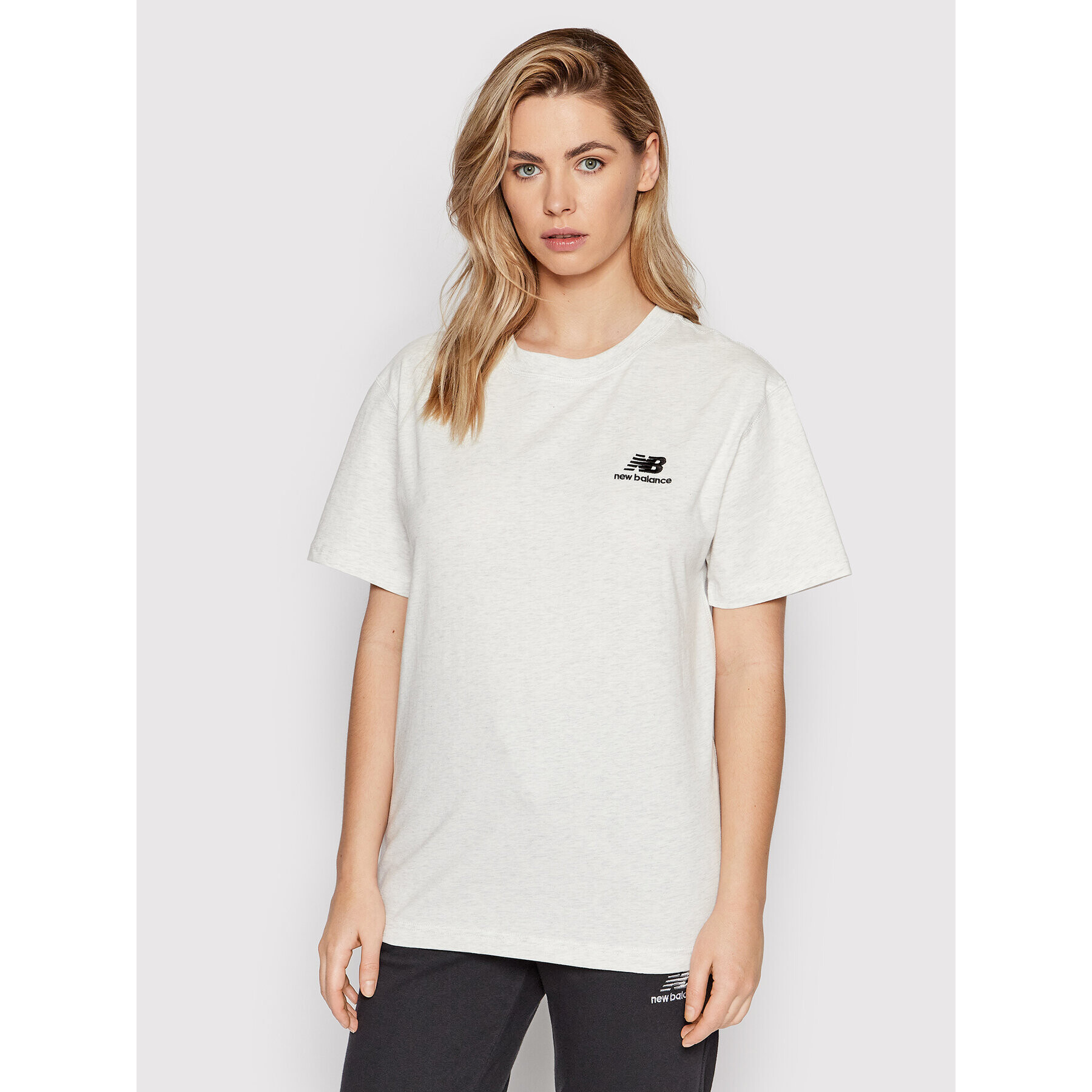 New Balance Tricou Unisex UT21503 Gri Relaxed Fit - Pled.ro