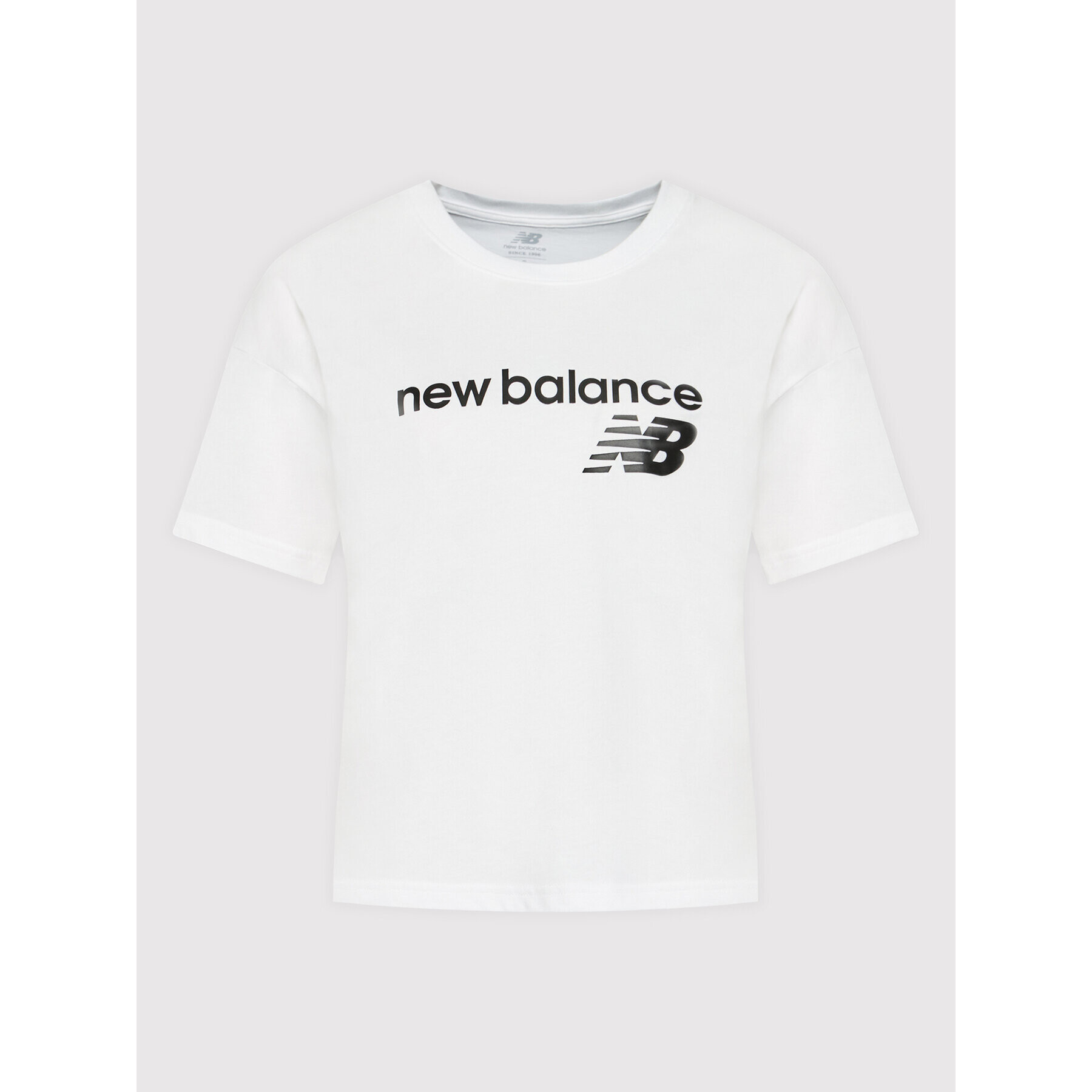 New Balance Tricou WT03805 Alb Relaxed Fit - Pled.ro