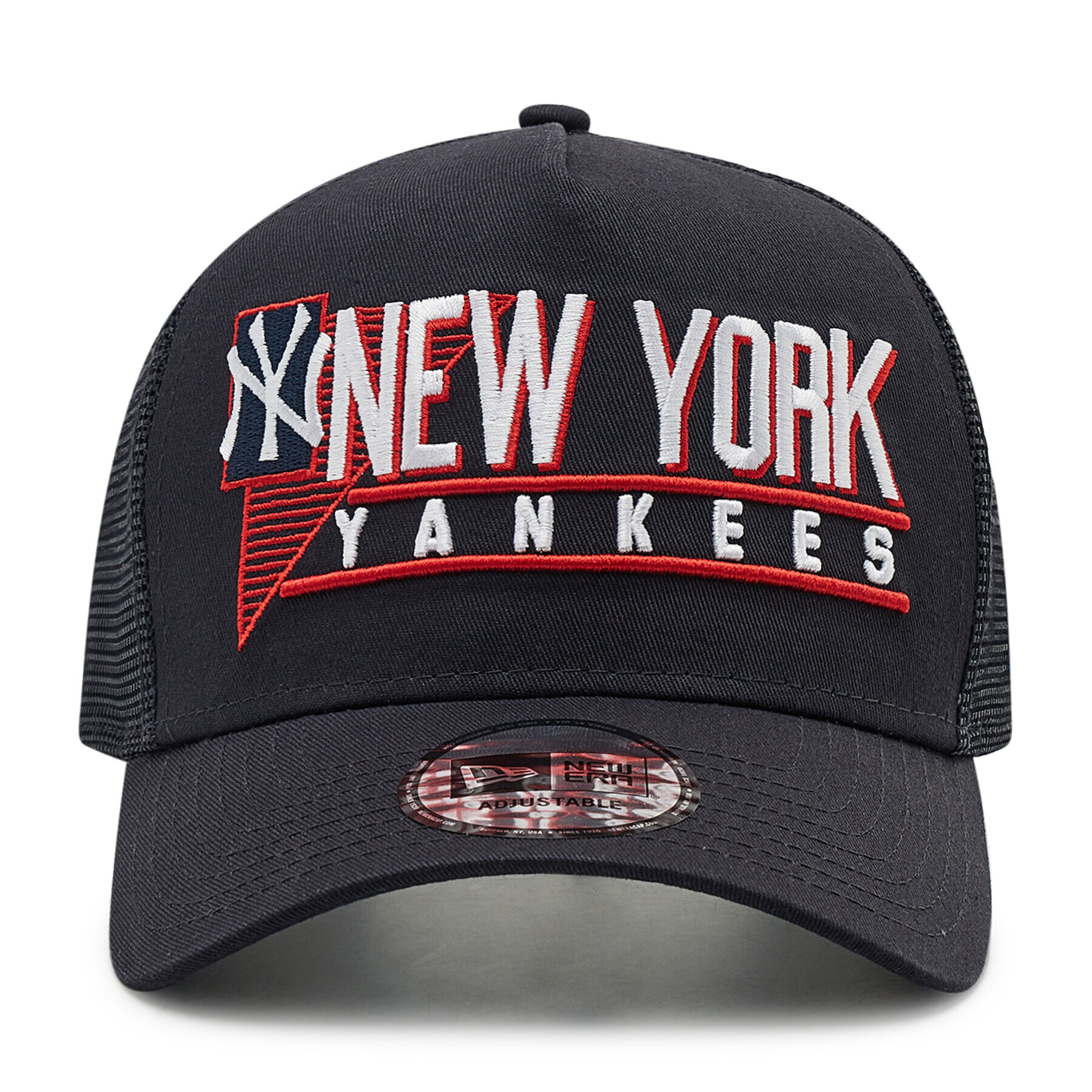 New Era Șapcă New York Yankees Graphic Logo A-Frame Trucker 60222488 Bleumarin - Pled.ro