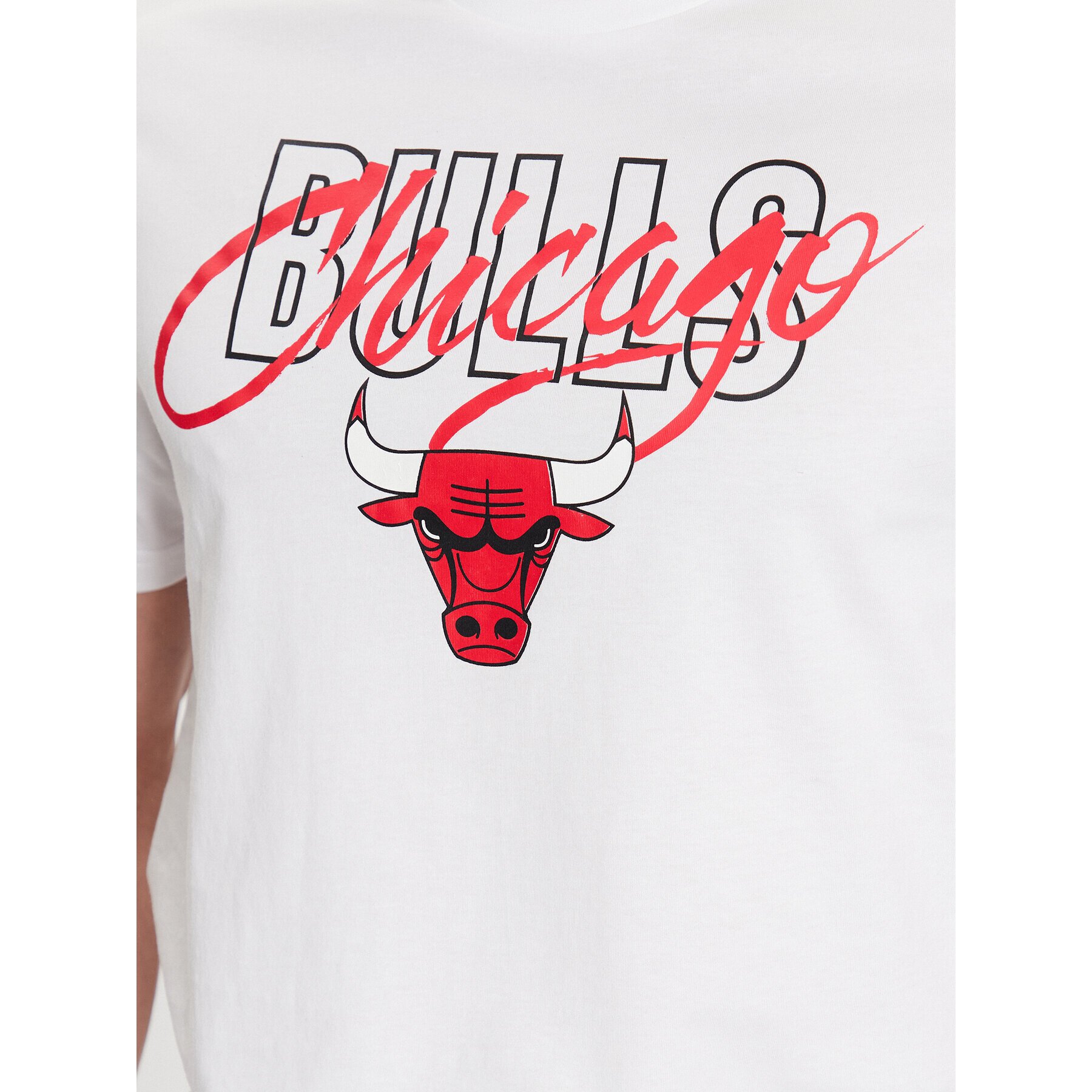 New Era Tricou Chicago Bulls 60332184 Alb Regular Fit - Pled.ro