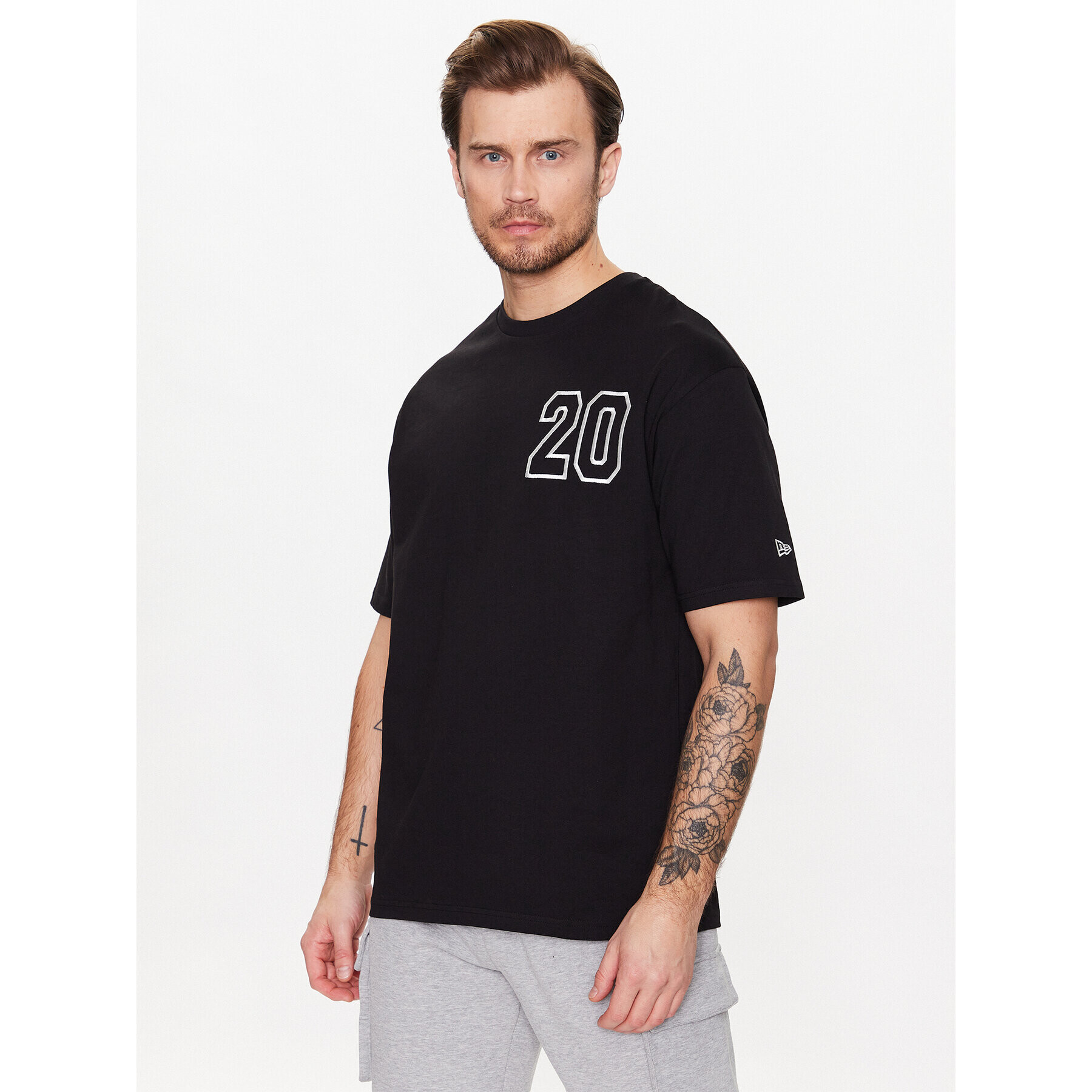 New Era Tricou Contemporary 60332242 Negru Oversize - Pled.ro