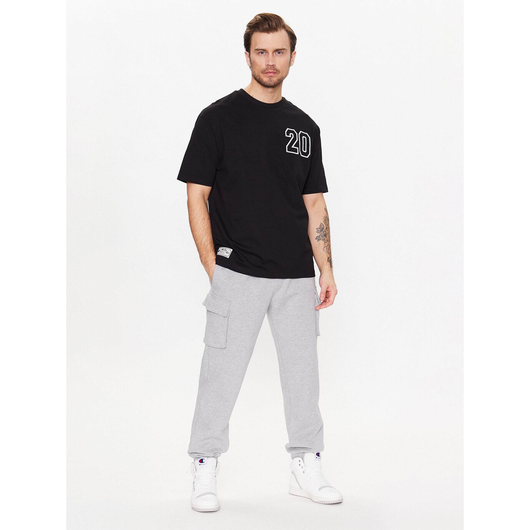 New Era Tricou Contemporary 60332242 Negru Oversize - Pled.ro