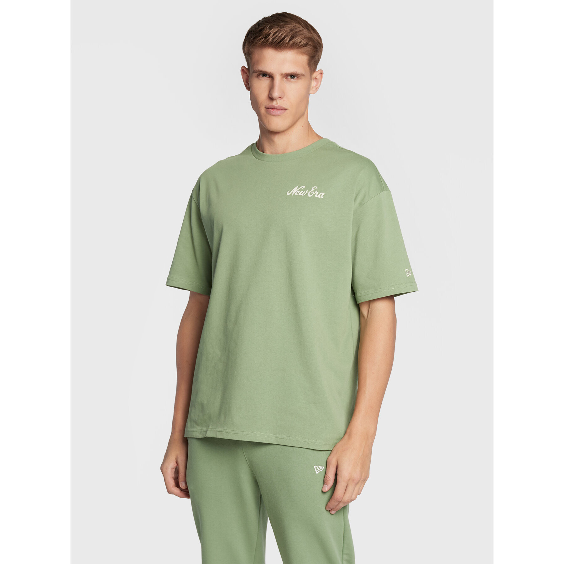 New Era Tricou Food Graphic 60284765 Verde Oversize - Pled.ro