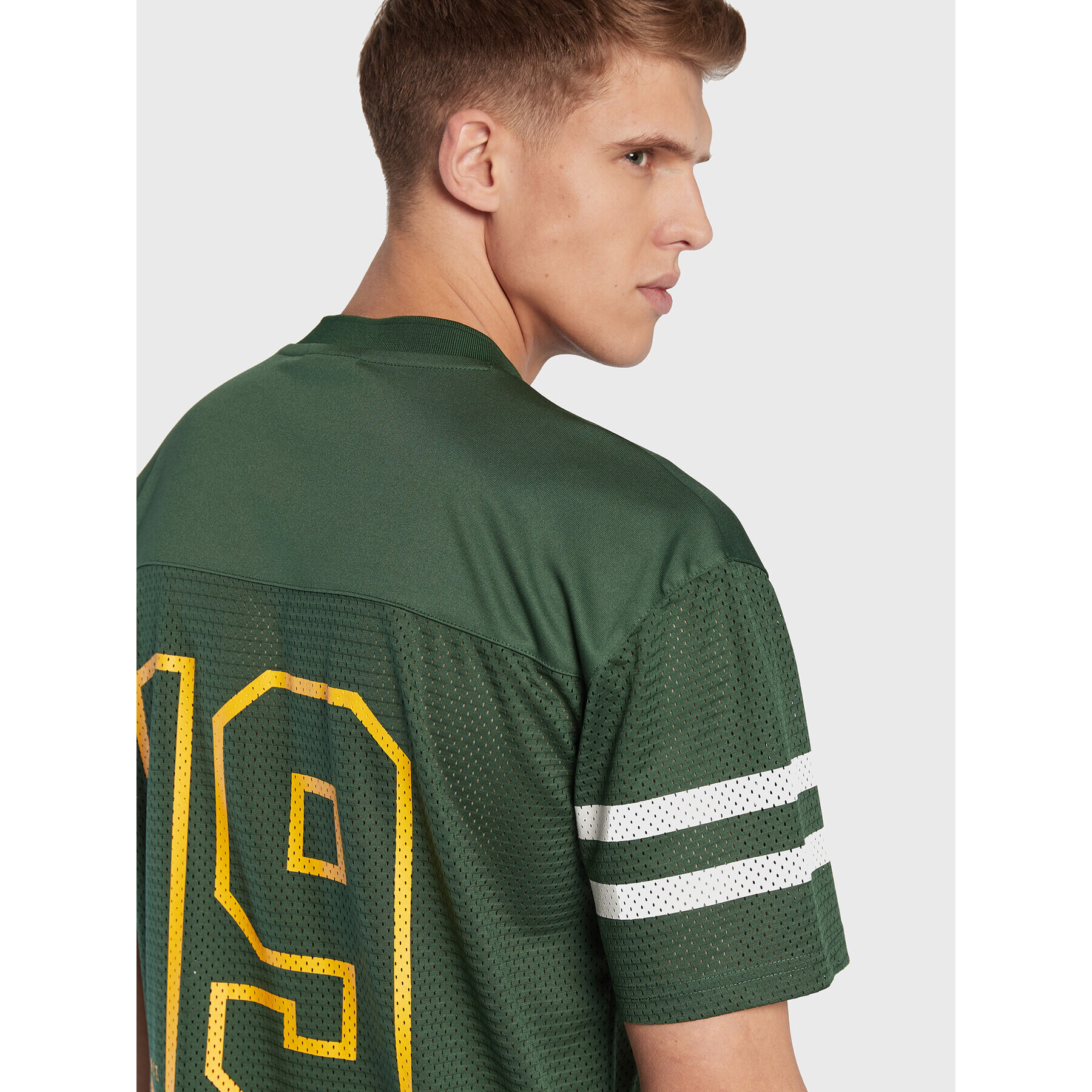 New Era Tricou Green Bay Packers NFL Script 60284670 Verde Relaxed Fit - Pled.ro